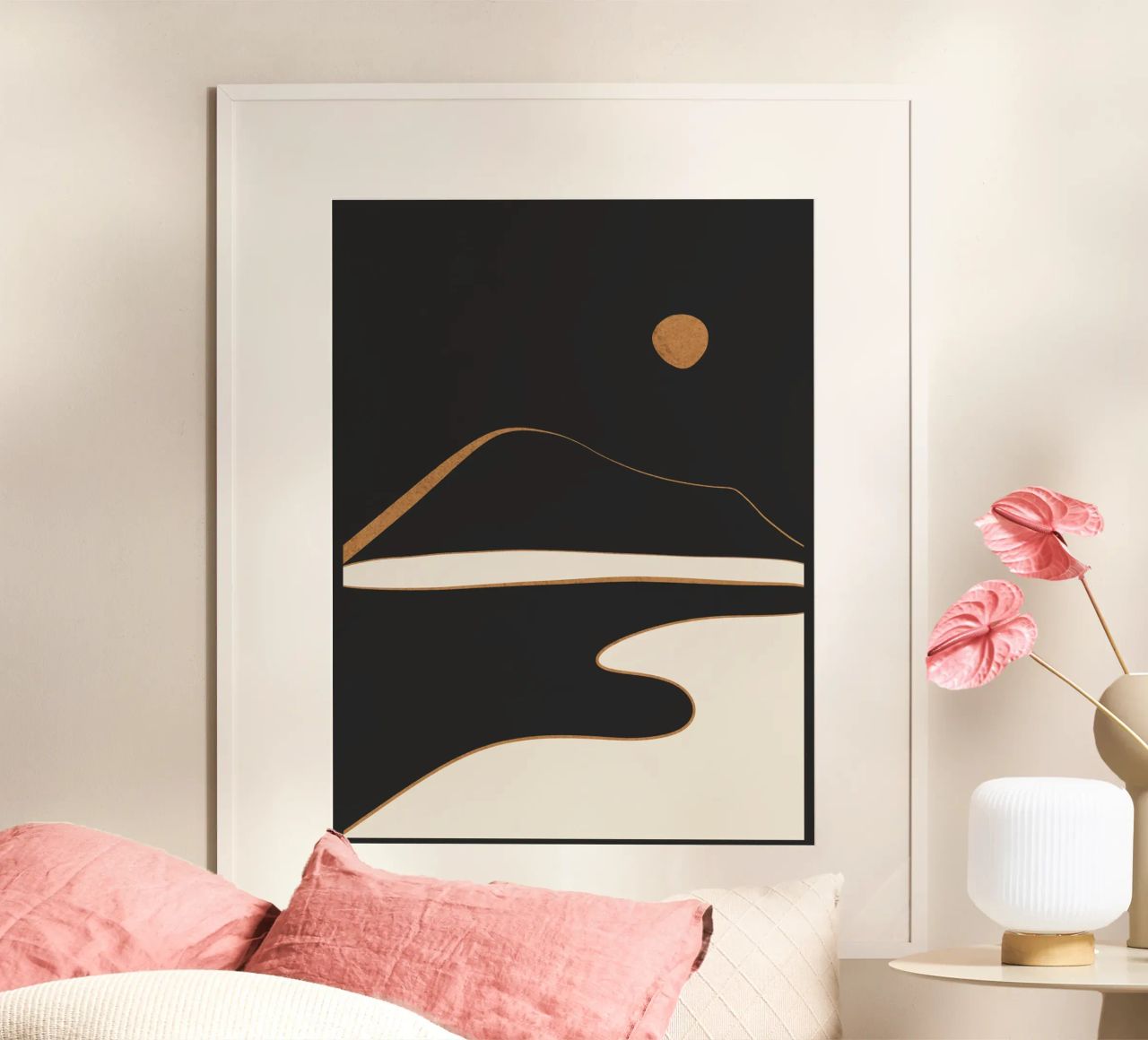 Minimalist Abstract Landscape poster by ThingDesign