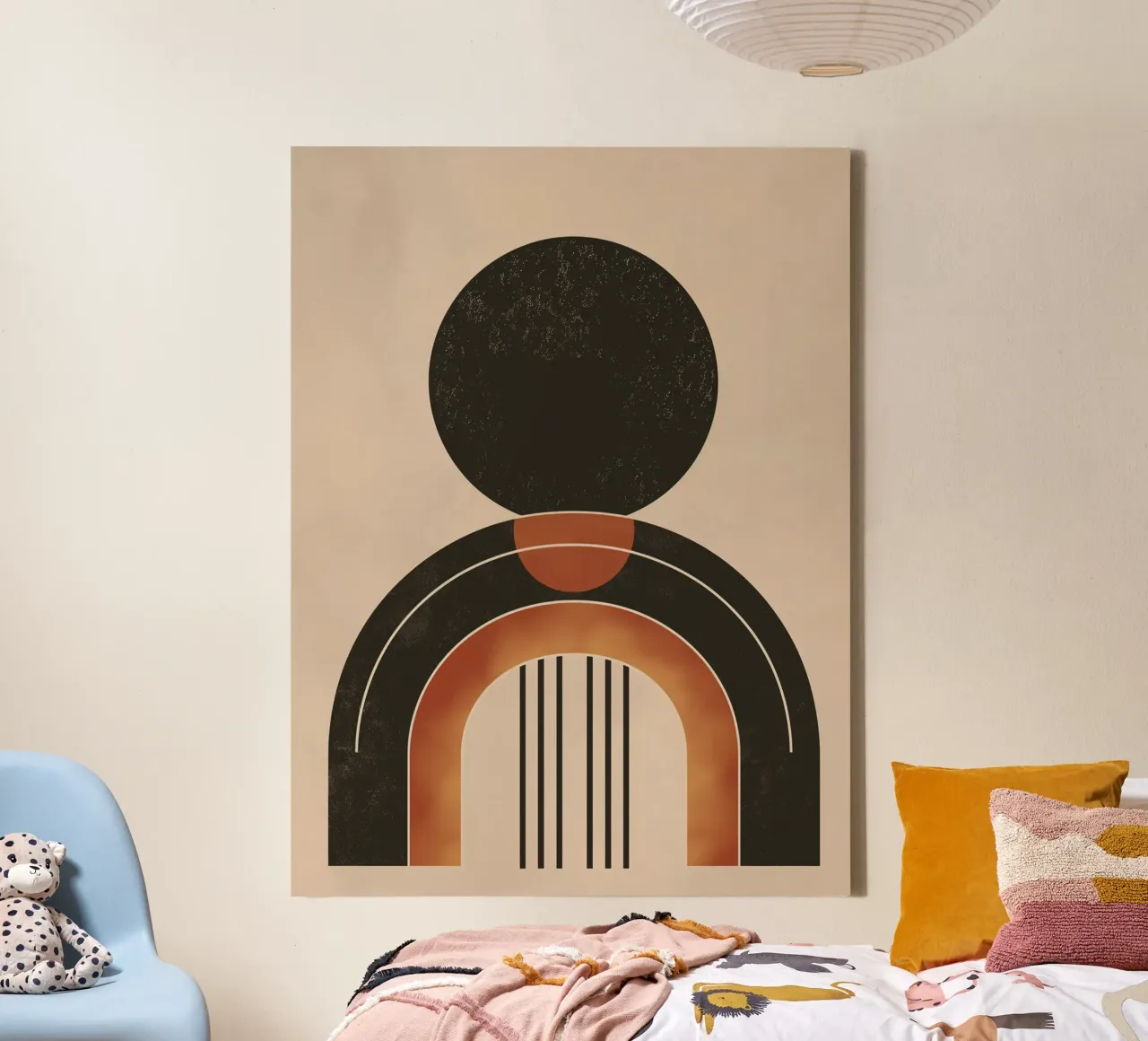 Abstracte harmonie canvas met Baklijst van Whole©