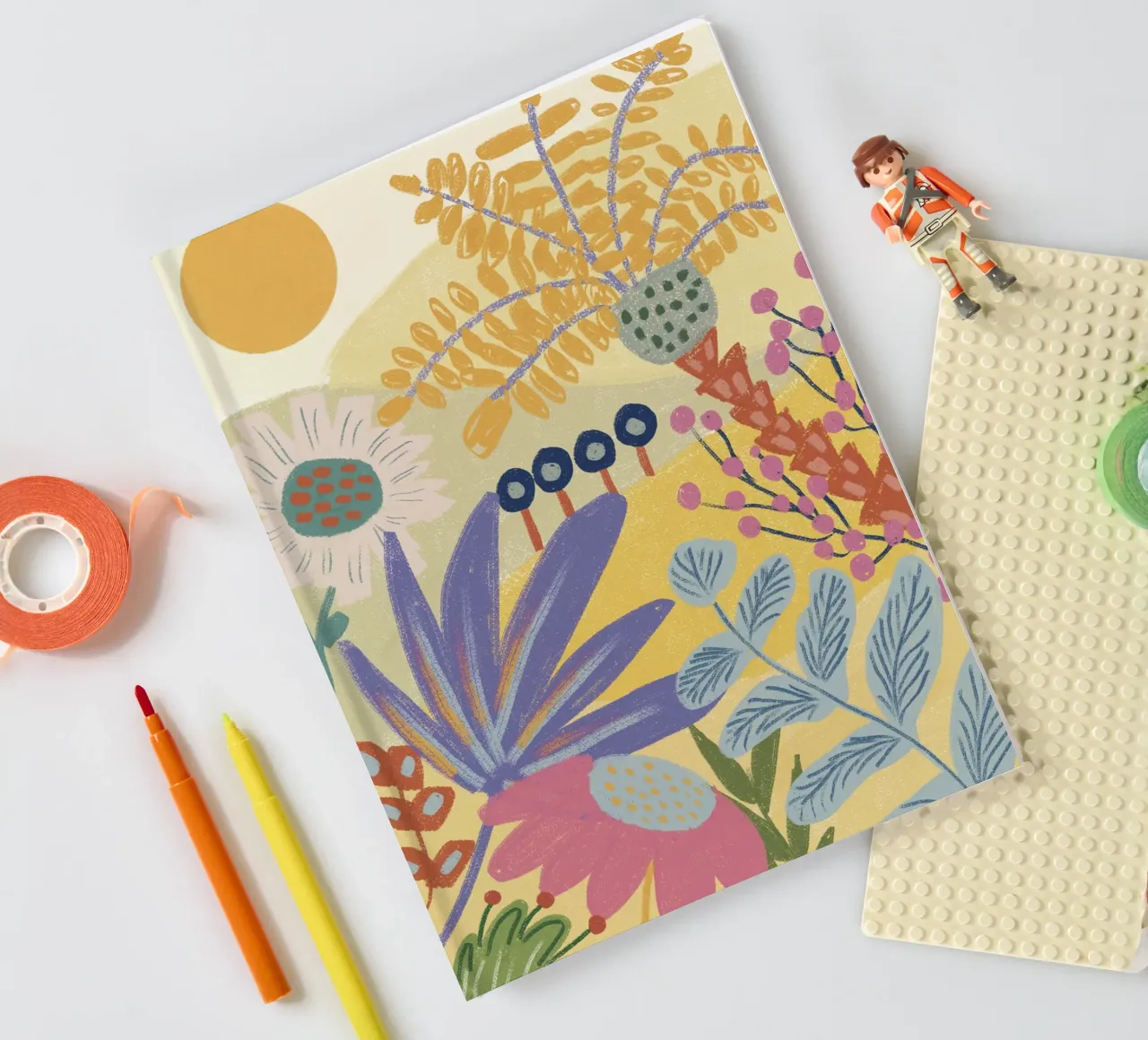 Colourful garden notebook by hej malu