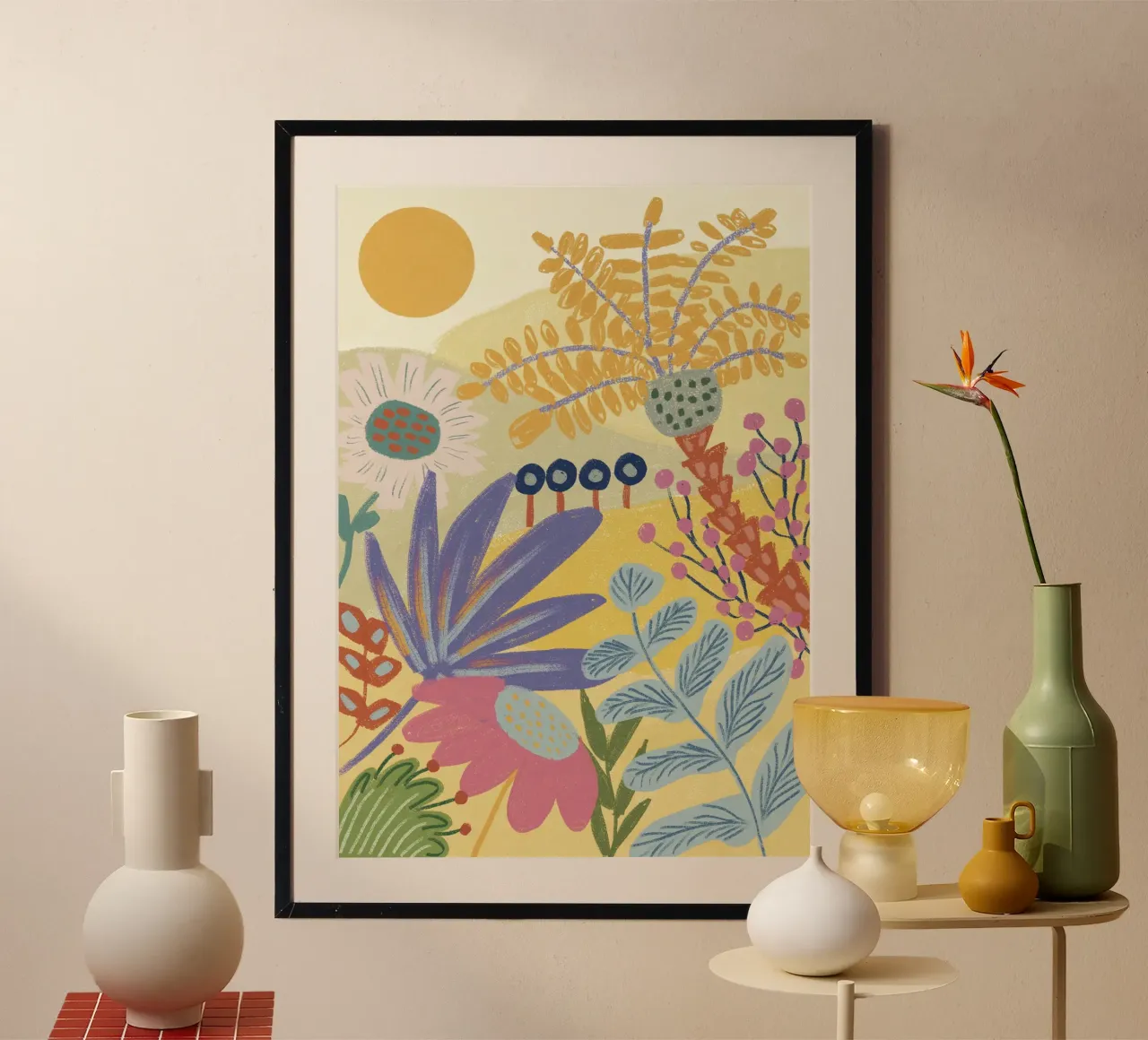 Giardino colorato poster da hej malu