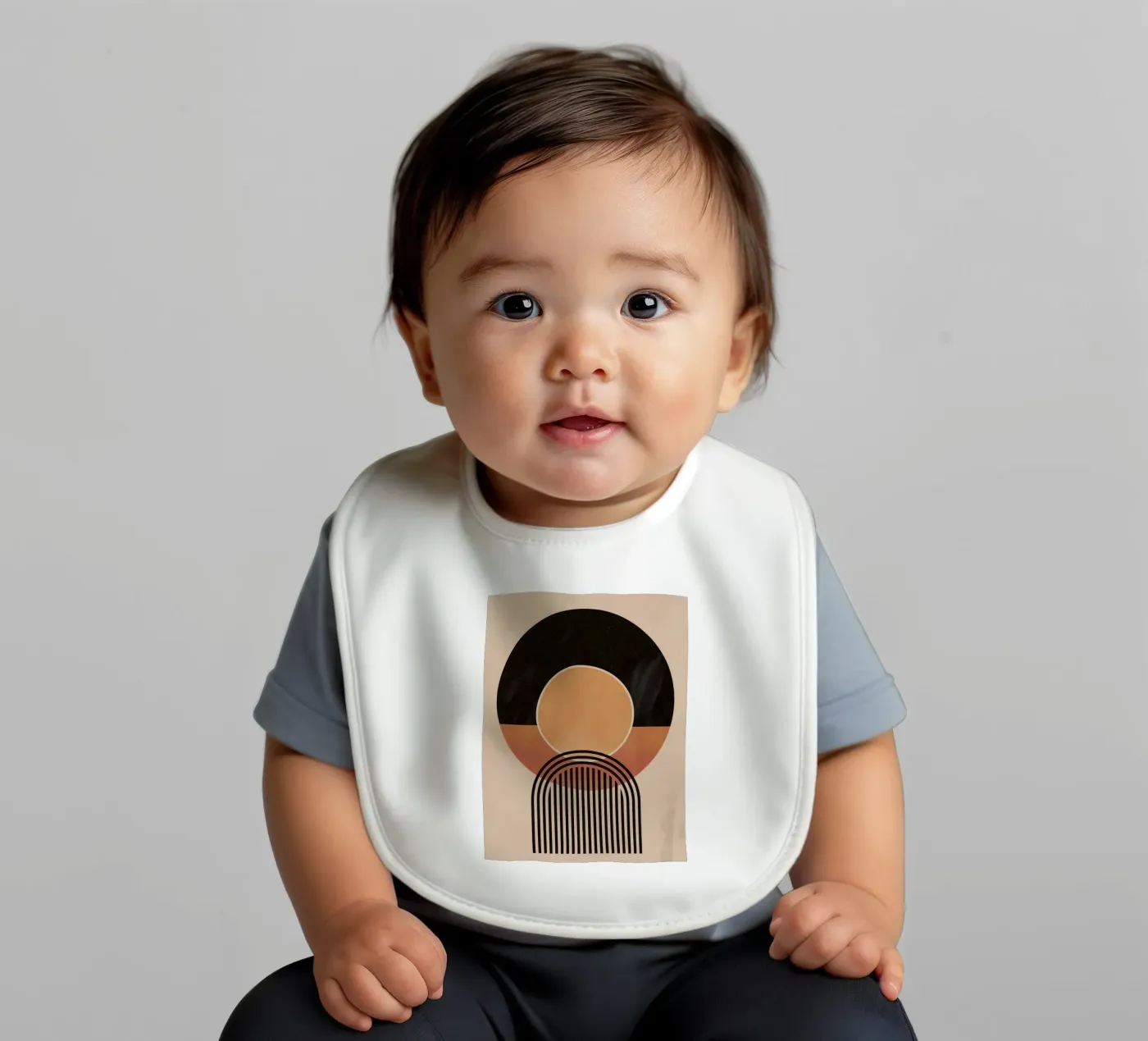 Cerchi e linee astratte bavaglino da Whole©