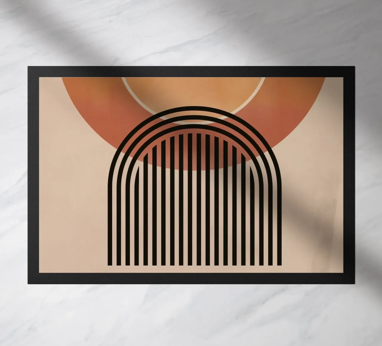 Cerchi e linee astratte zerbino da Whole©