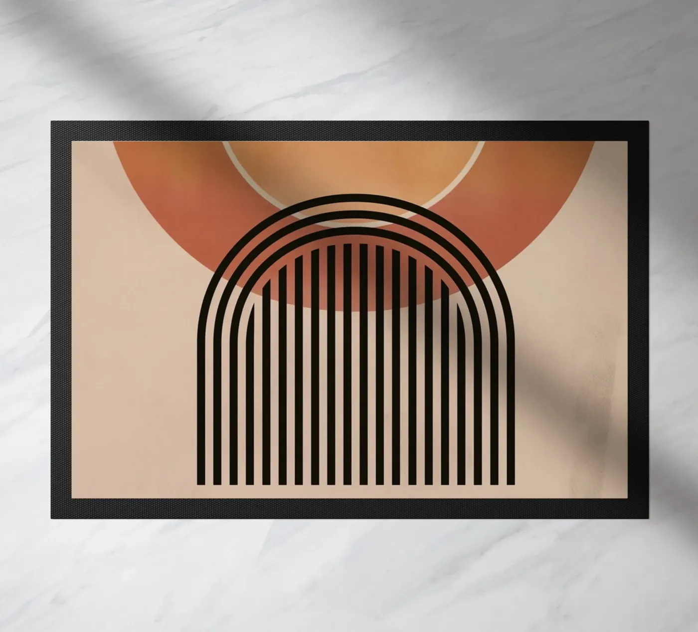 Cerchi e linee astratte zerbino da Whole©