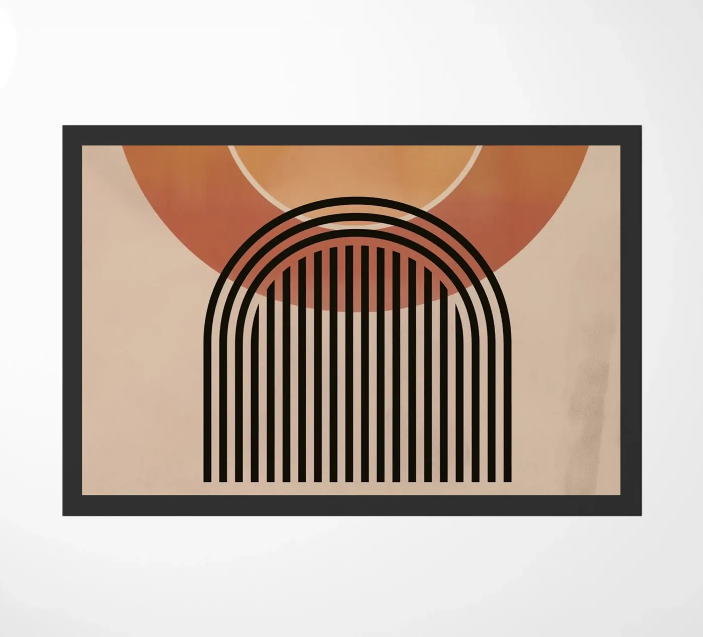 Cerchi e linee astratte zerbino da Whole©