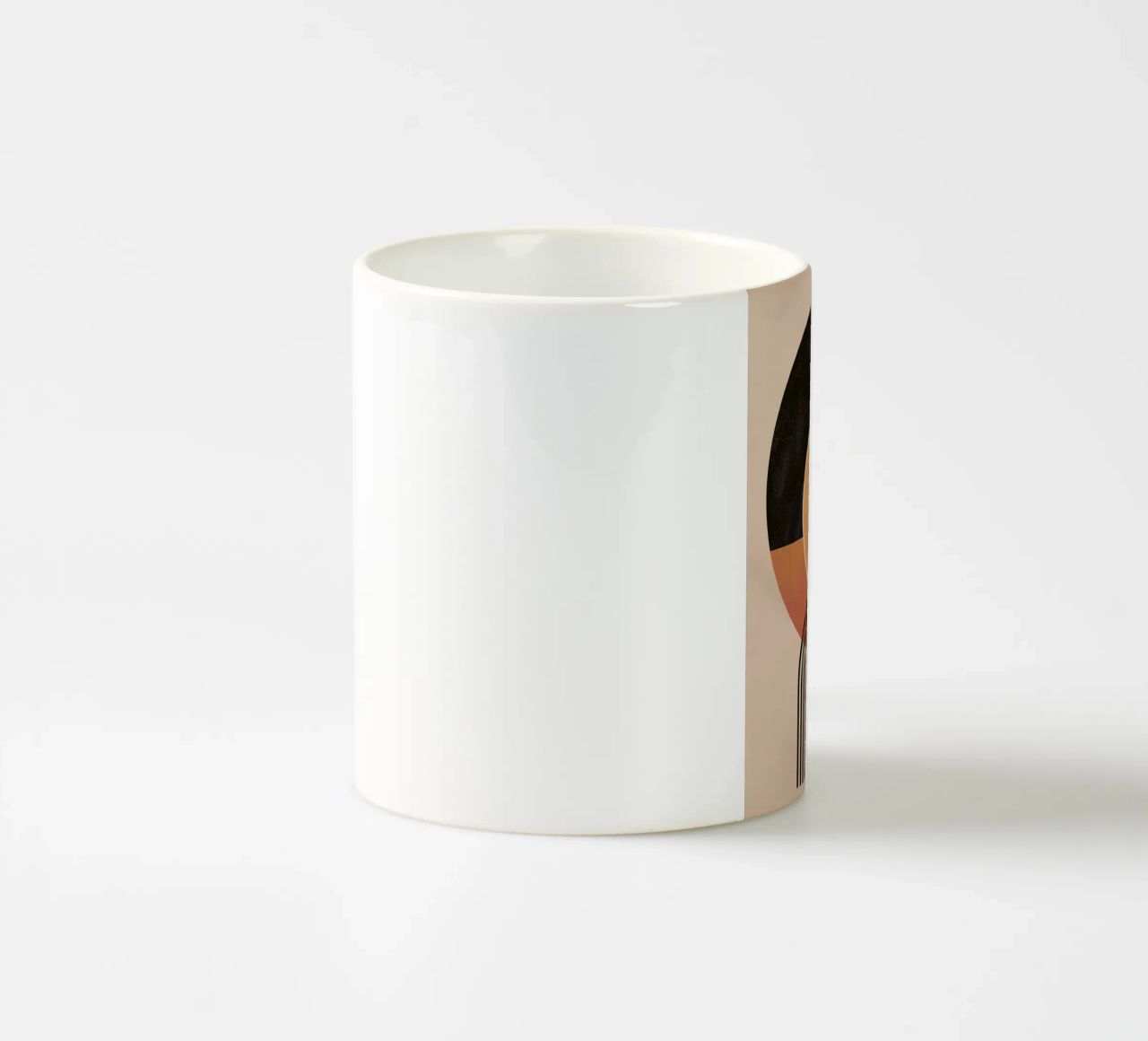 Cerchi e linee astratte tazza in ceramica da Whole©