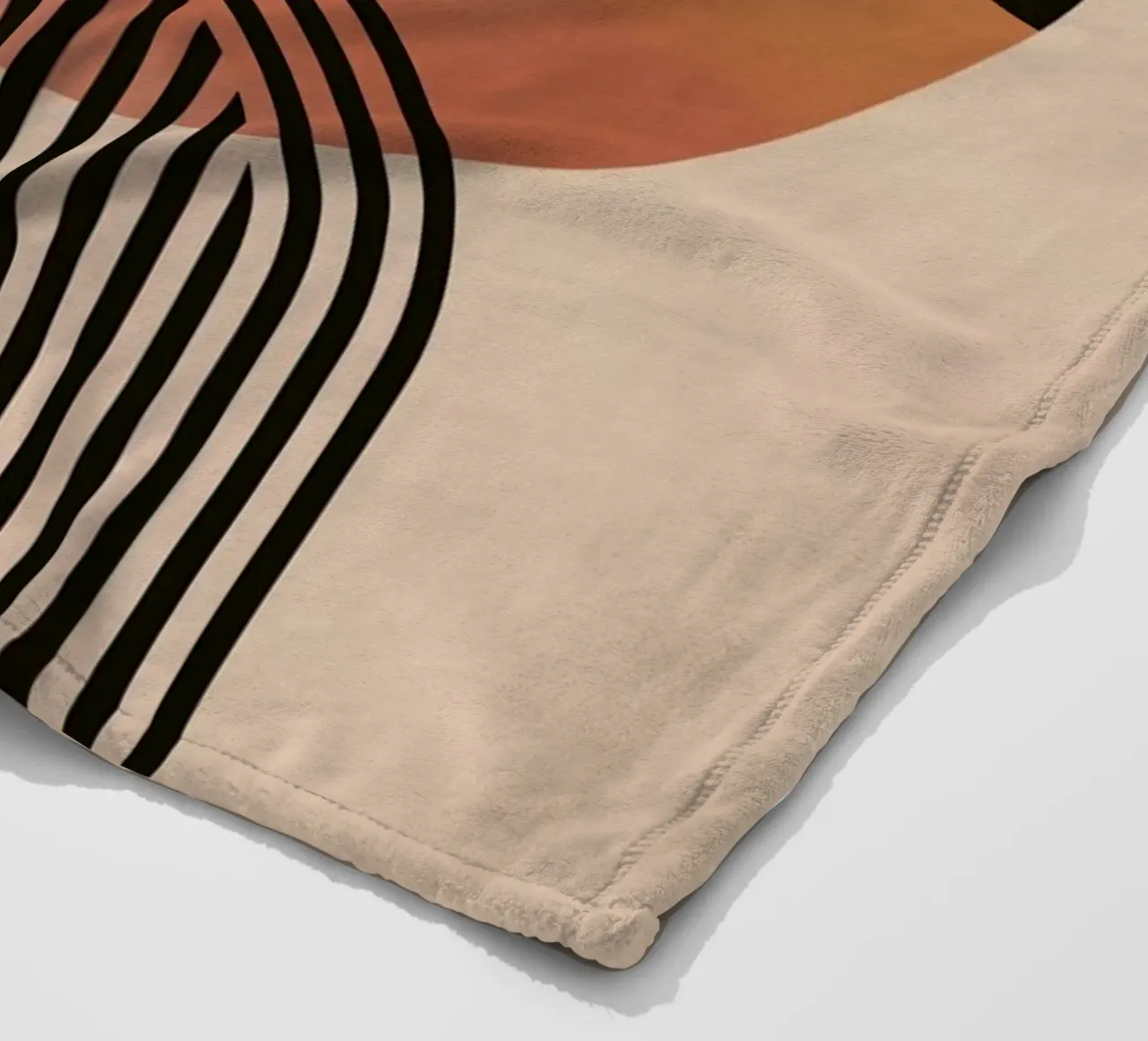 Cerchi e linee astratte coperta in pile da Whole©