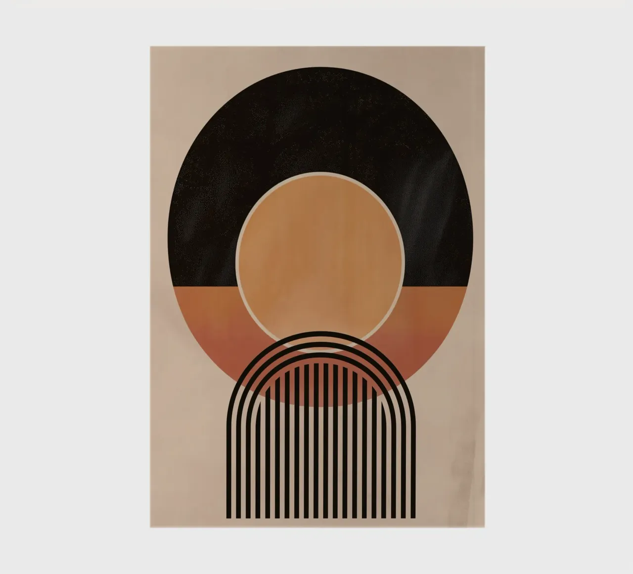 Abstract circles & lines notebook by Whole©