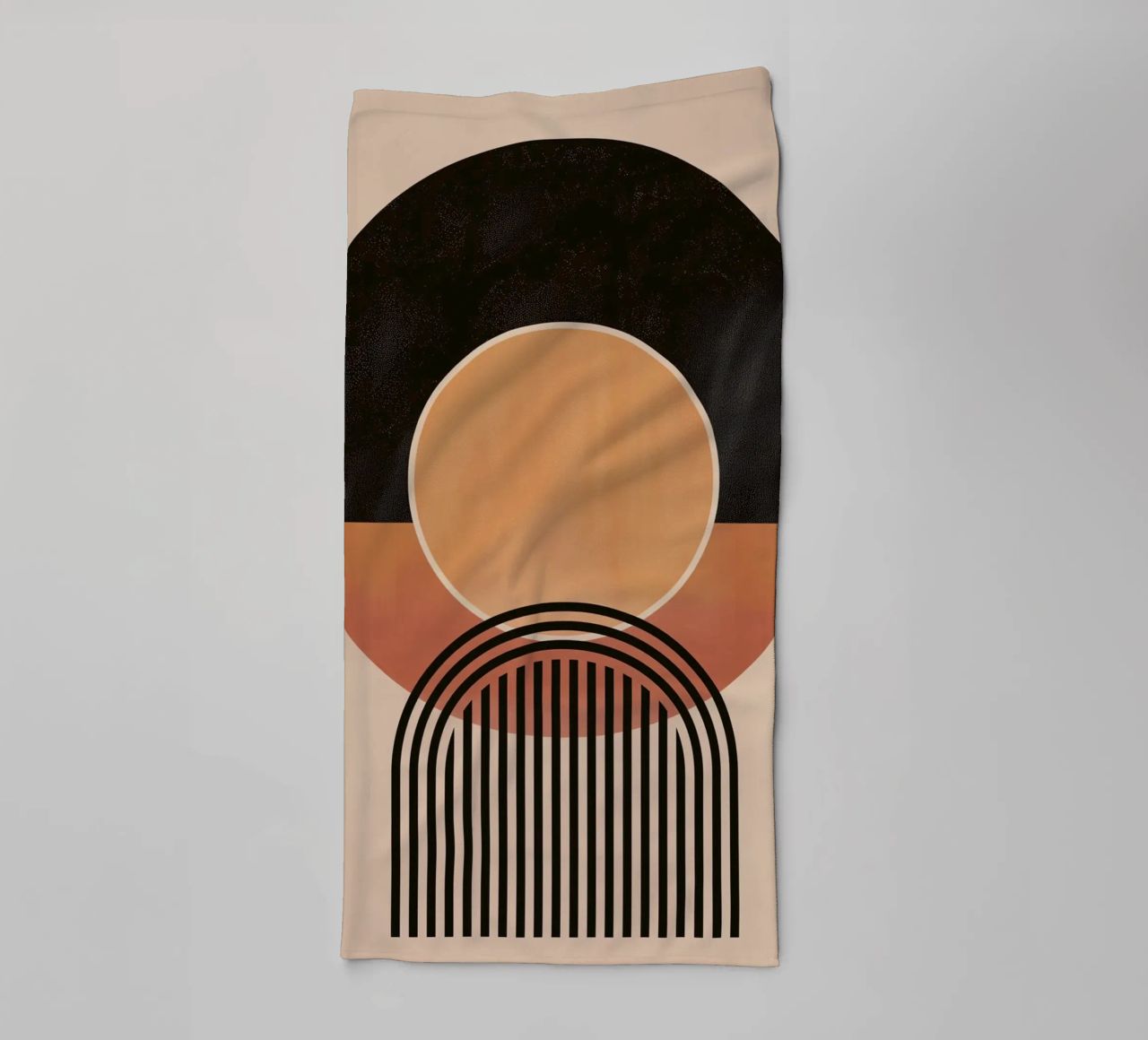 Abstract circles & lines towel by Whole©
