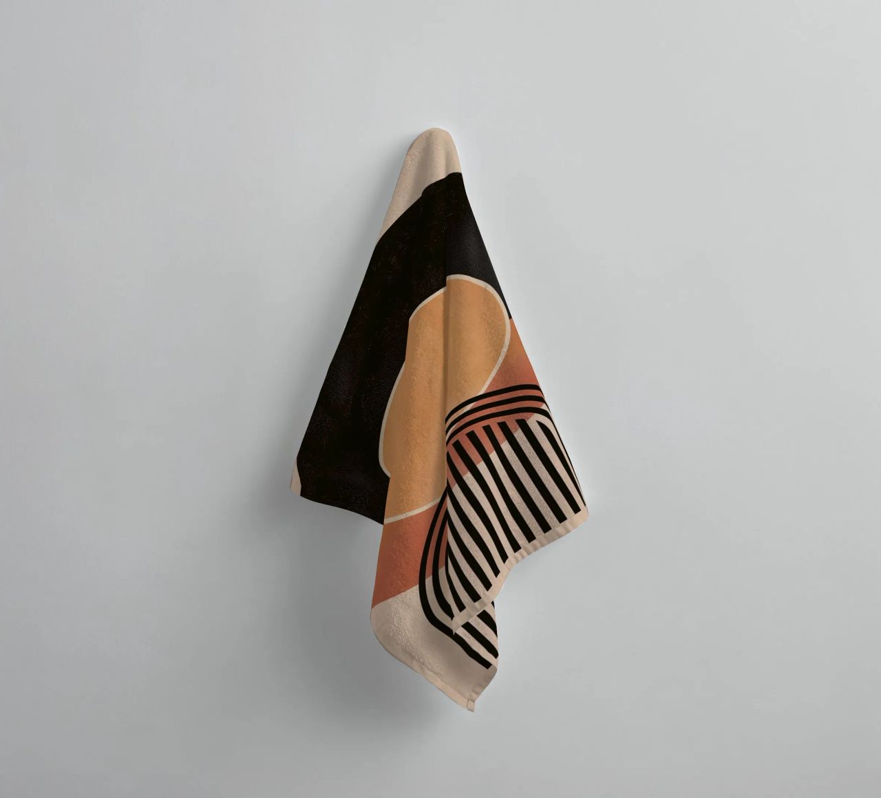 Abstract circles & lines towel by Whole©