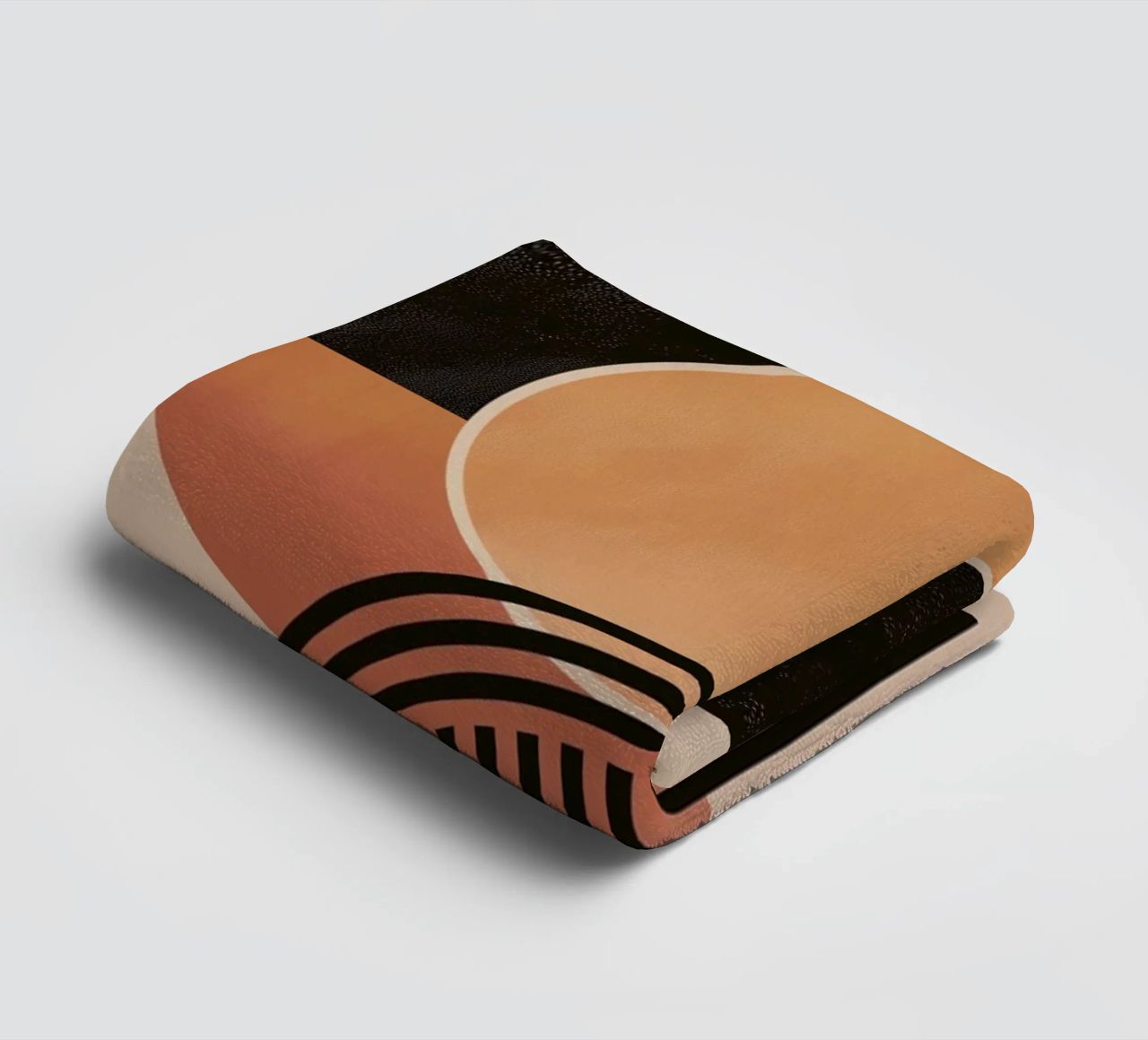 Abstract circles & lines towel by Whole©