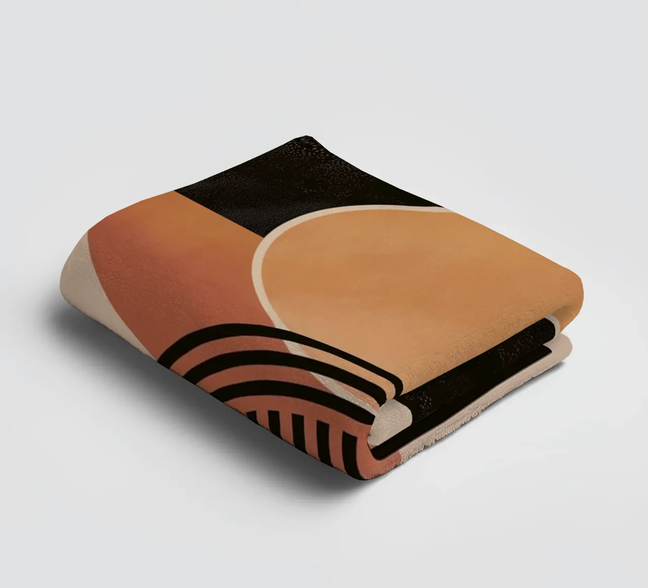 Cercles et lignes abstraits serviette de bain de Whole©