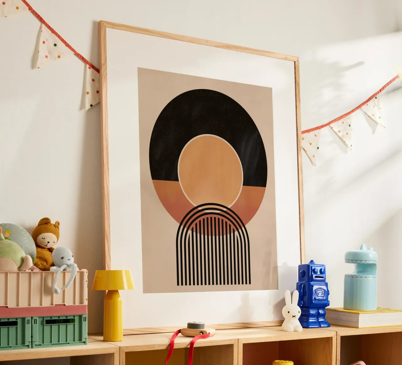 Cerchi e linee astratte poster da Whole©