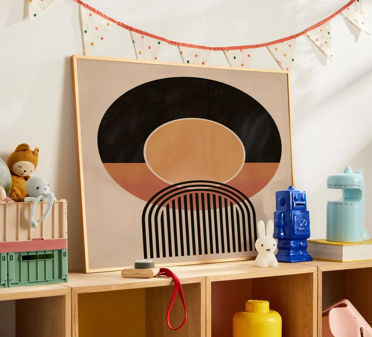 Cerchi e linee astratte poster da Whole©