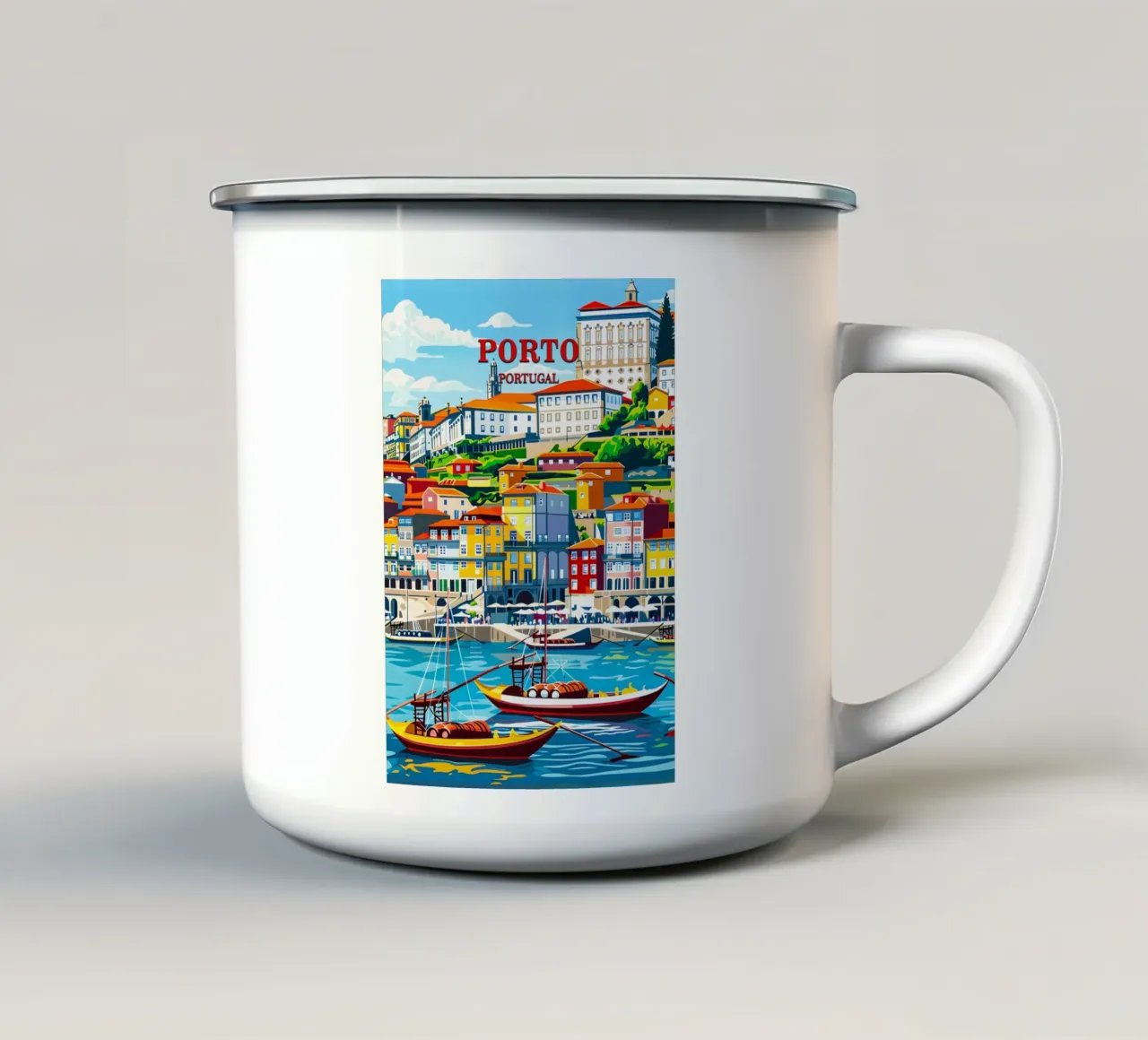 Porto Portugal tazza in smalto da Travelstudio