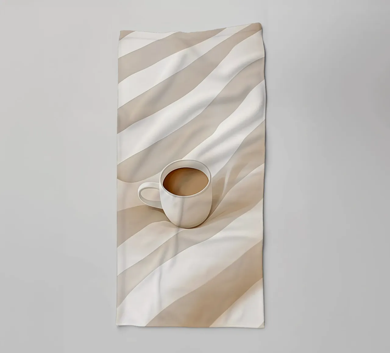 Café de buenos días con rayas toalla de baño de Carinaprint