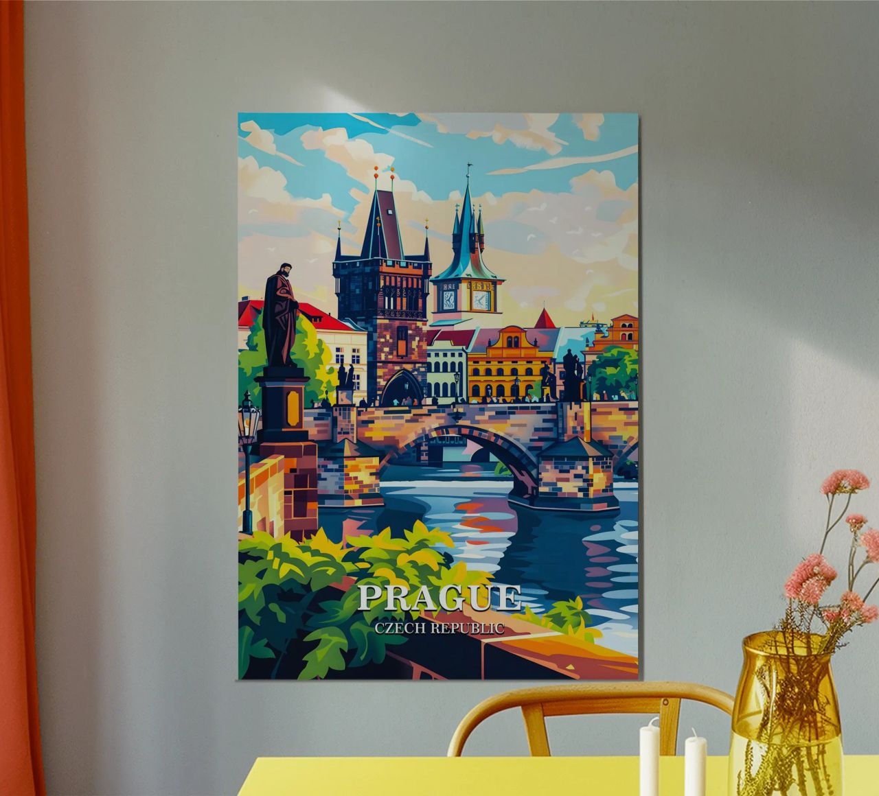 Prague Czech Republic poster de Travelstudio