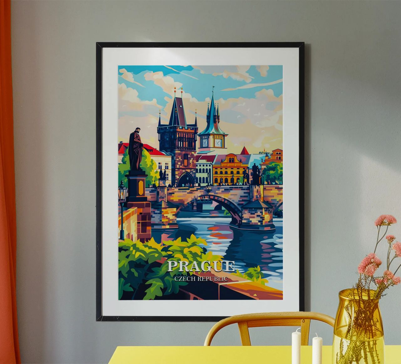 Prague Czech Republic poster de Travelstudio