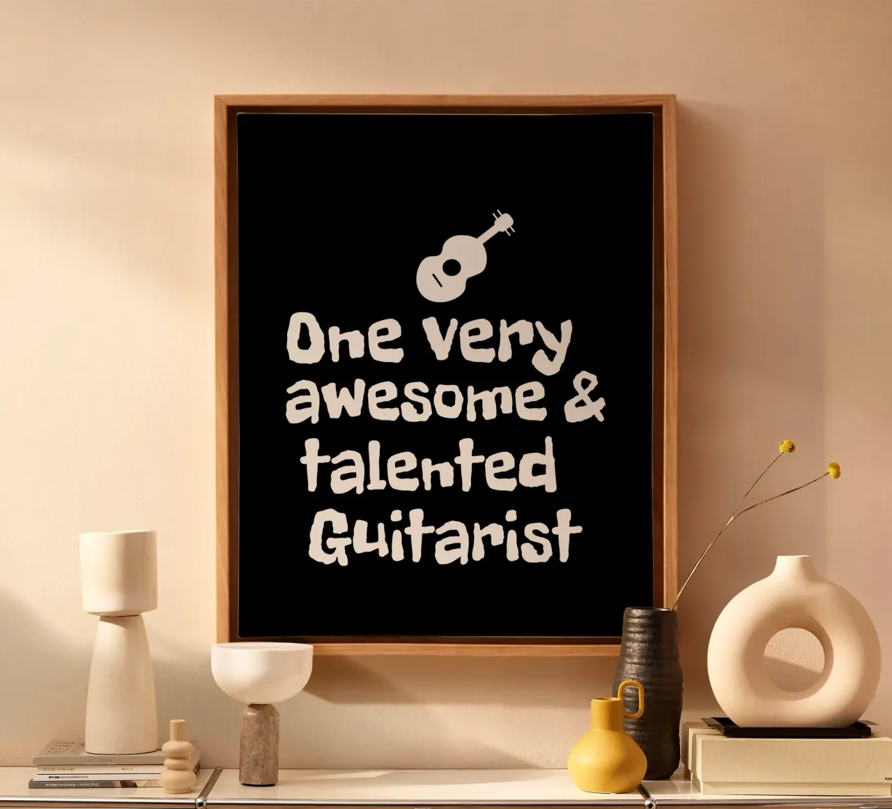 One very awesome and talented guitarist canvas met Baklijst van happieeagle