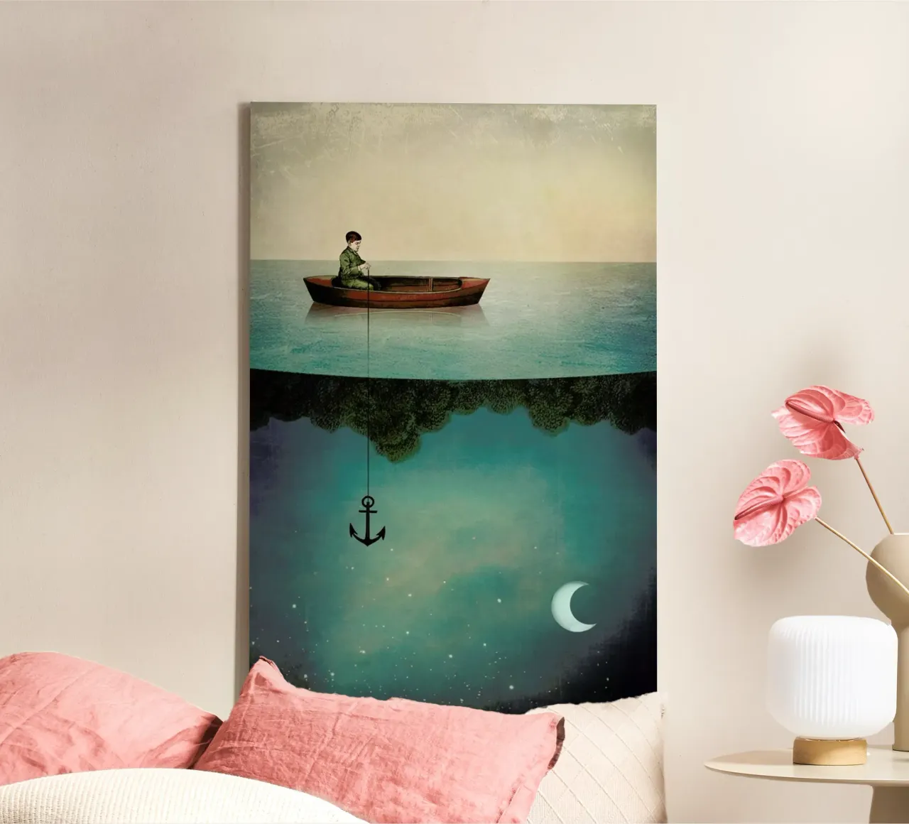 Entering Dreamland canvas by Catrin Welz-Stein