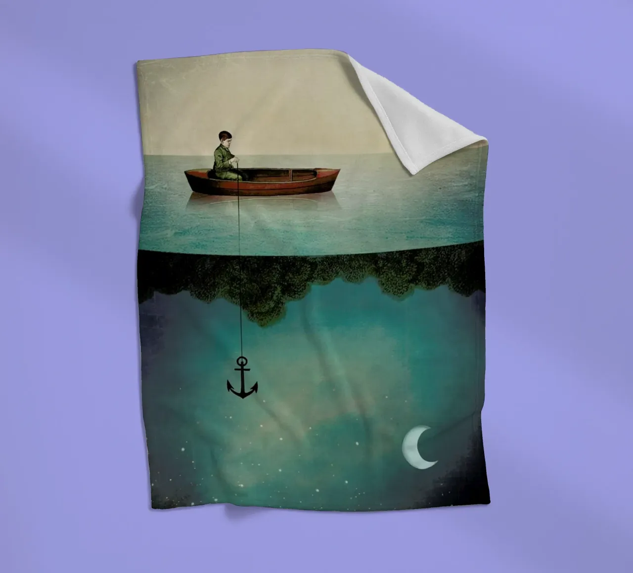 Entering Dreamland fleece blanket by Catrin Welz-Stein