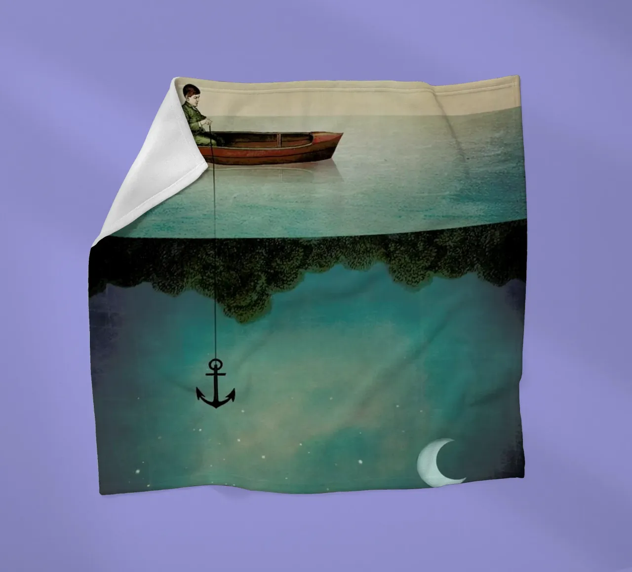 Entering Dreamland fleece blanket by Catrin Welz-Stein