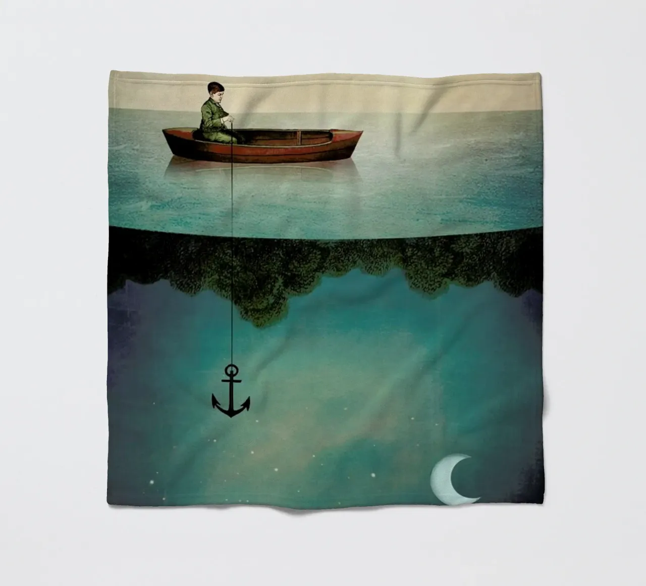 Entering Dreamland fleece blanket by Catrin Welz-Stein