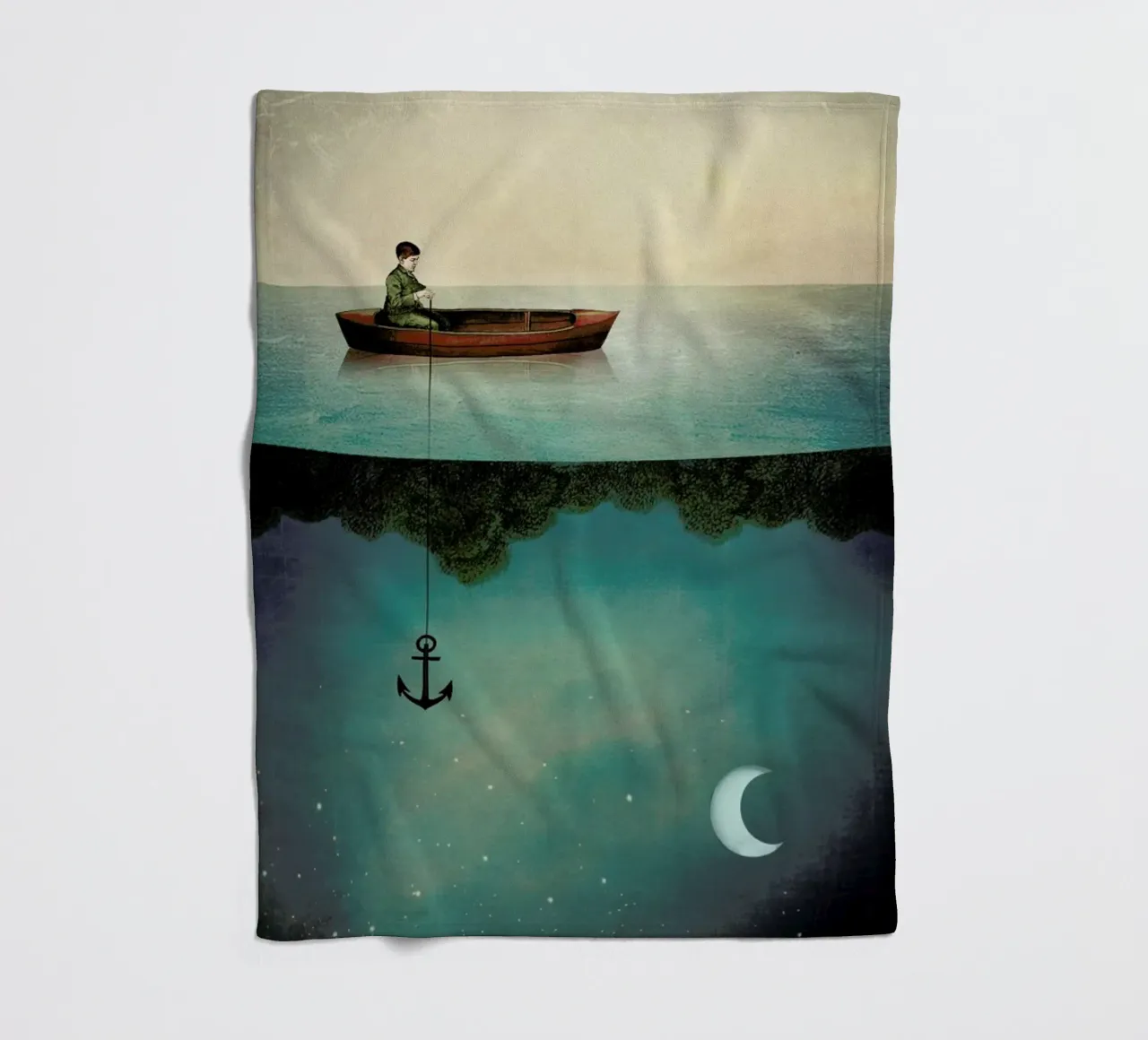 Entering Dreamland fleece blanket by Catrin Welz-Stein