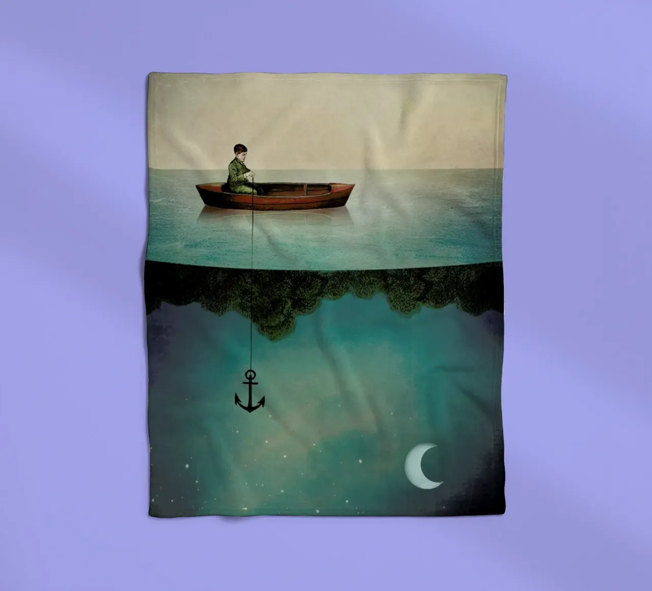 Entering Dreamland fleece blanket by Catrin Welz-Stein