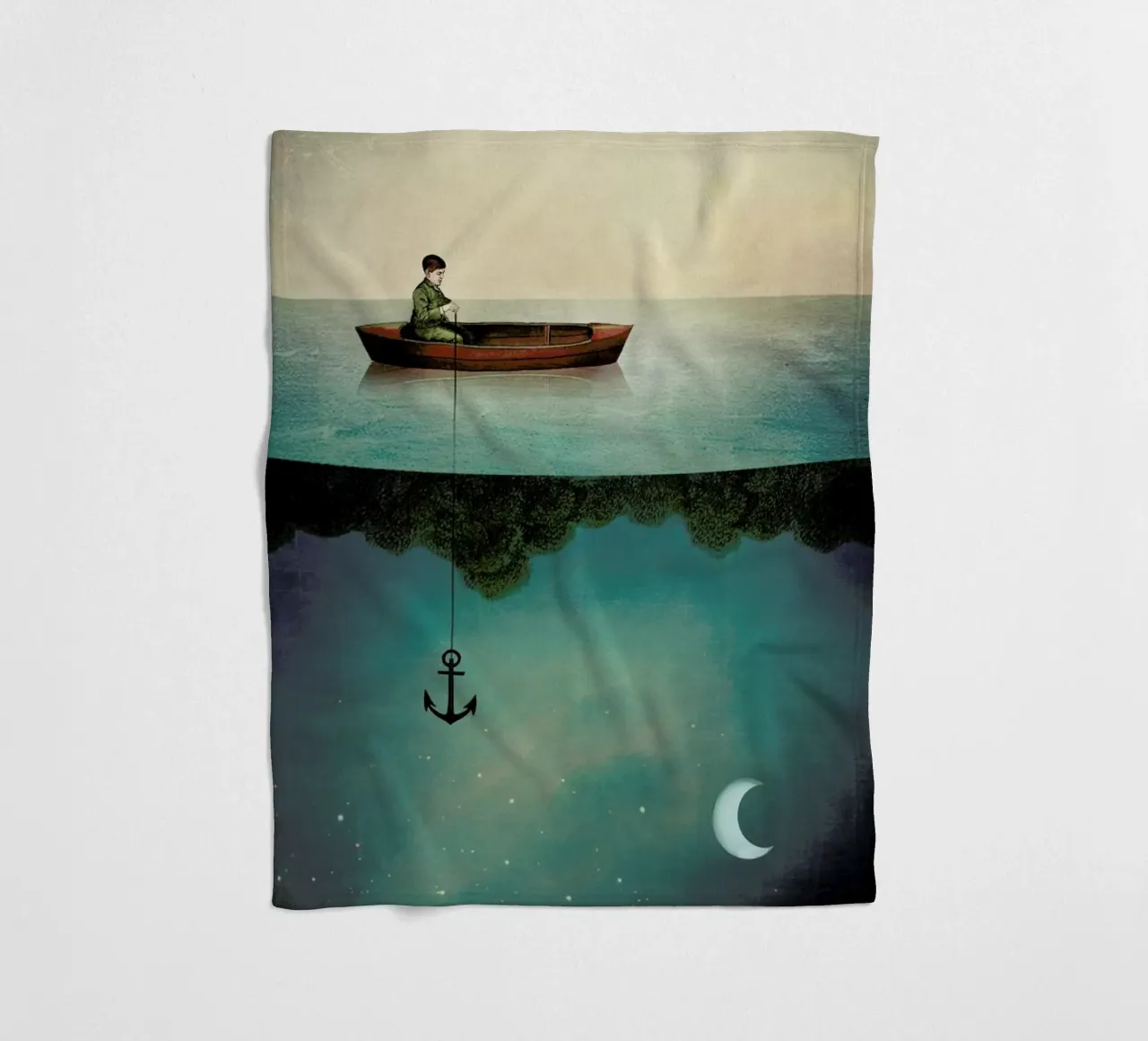 Entering Dreamland fleece blanket by Catrin Welz-Stein