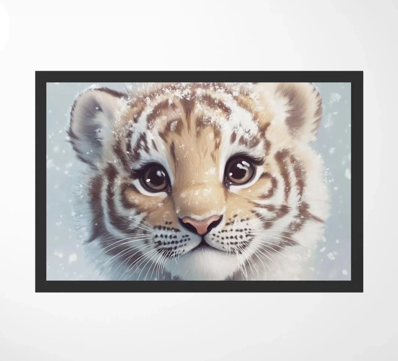 Eroe #34: Tigre nella neve zerbino da farbenhelden