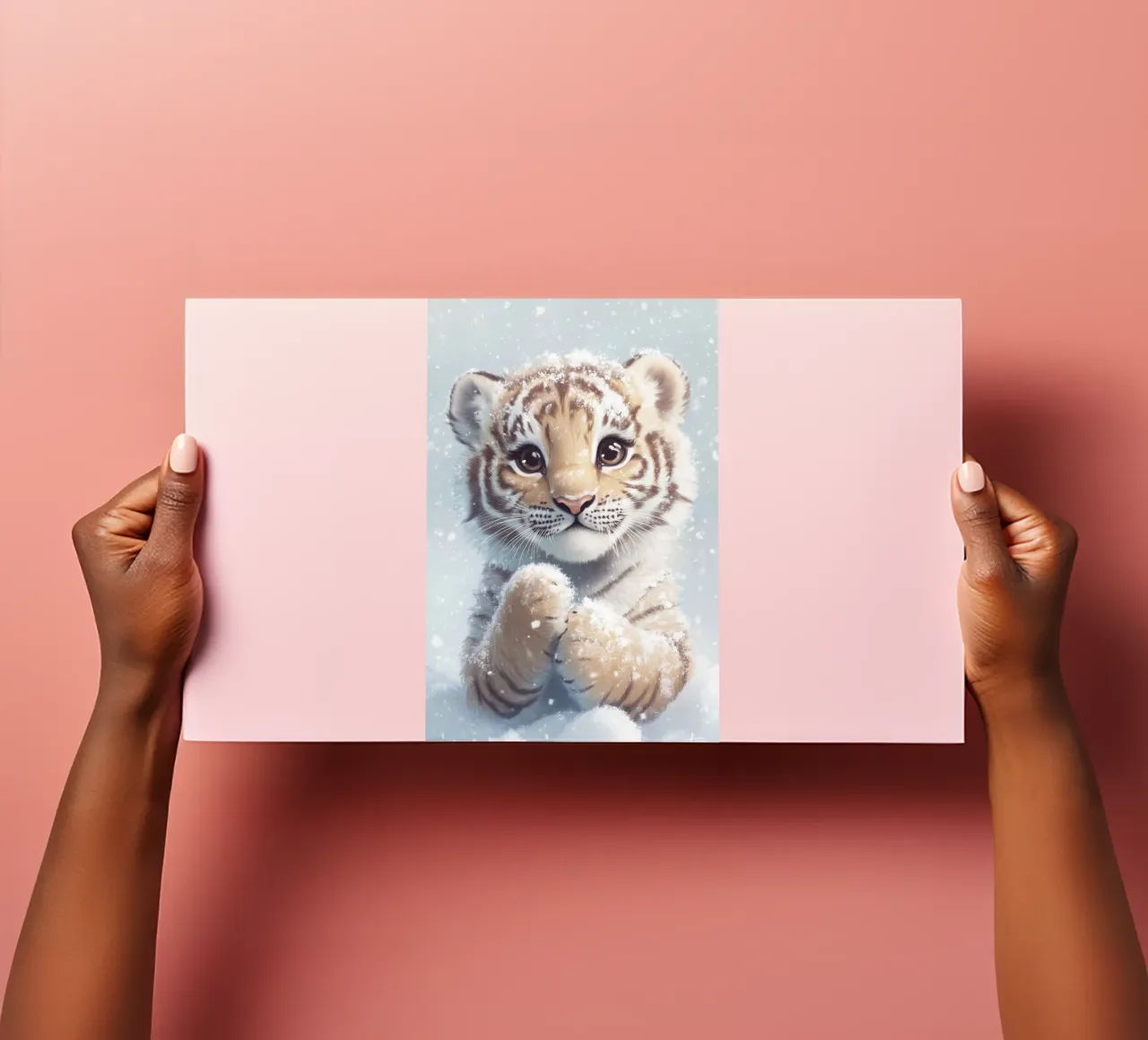 Hero #34: Tiger in the snow sticker sheet by farbenhelden