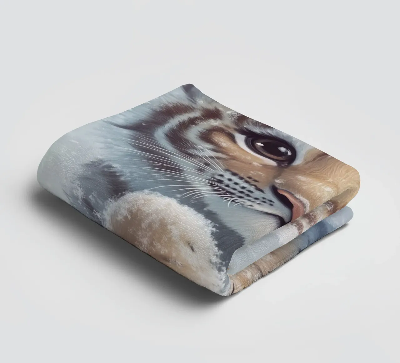 Héros #34 : Tigre dans la neige serviette de bain de farbenhelden