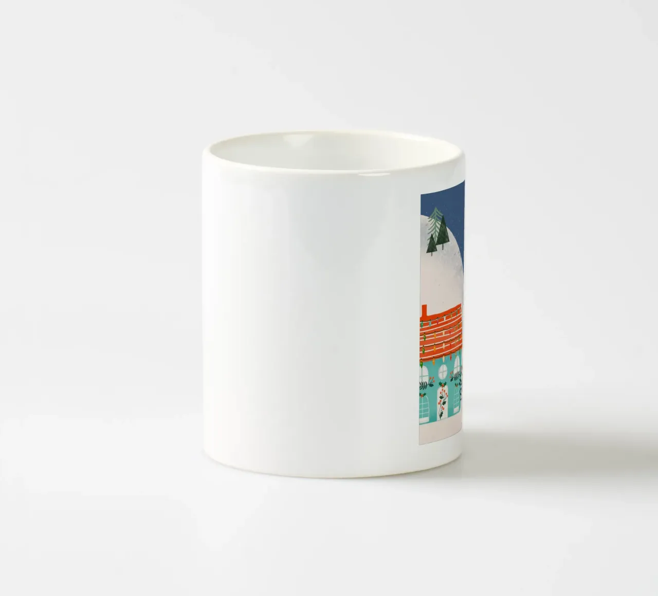 Christmas Cute Foxes mug en céramique de susanacosta