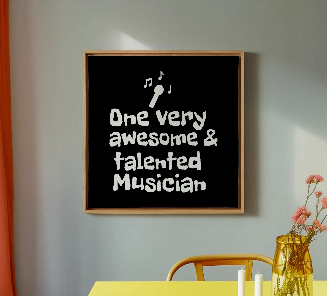 One very awesome and talented musician canvas met Baklijst van happieeagle