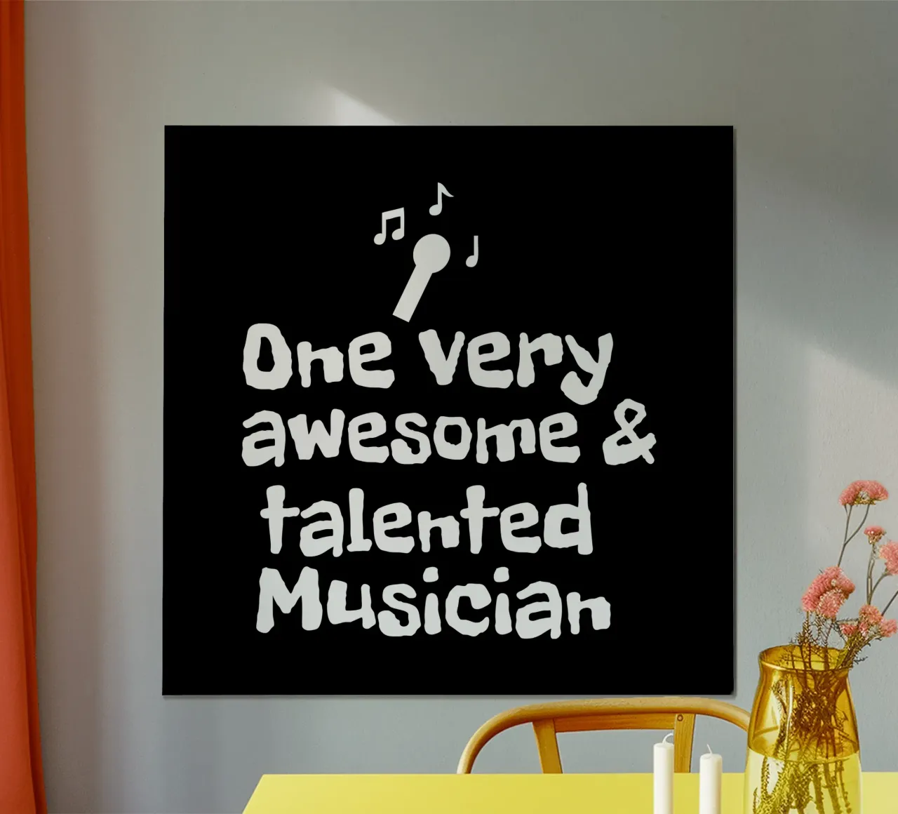One very awesome and talented musician poster con telaio in plastica da happieeagle
