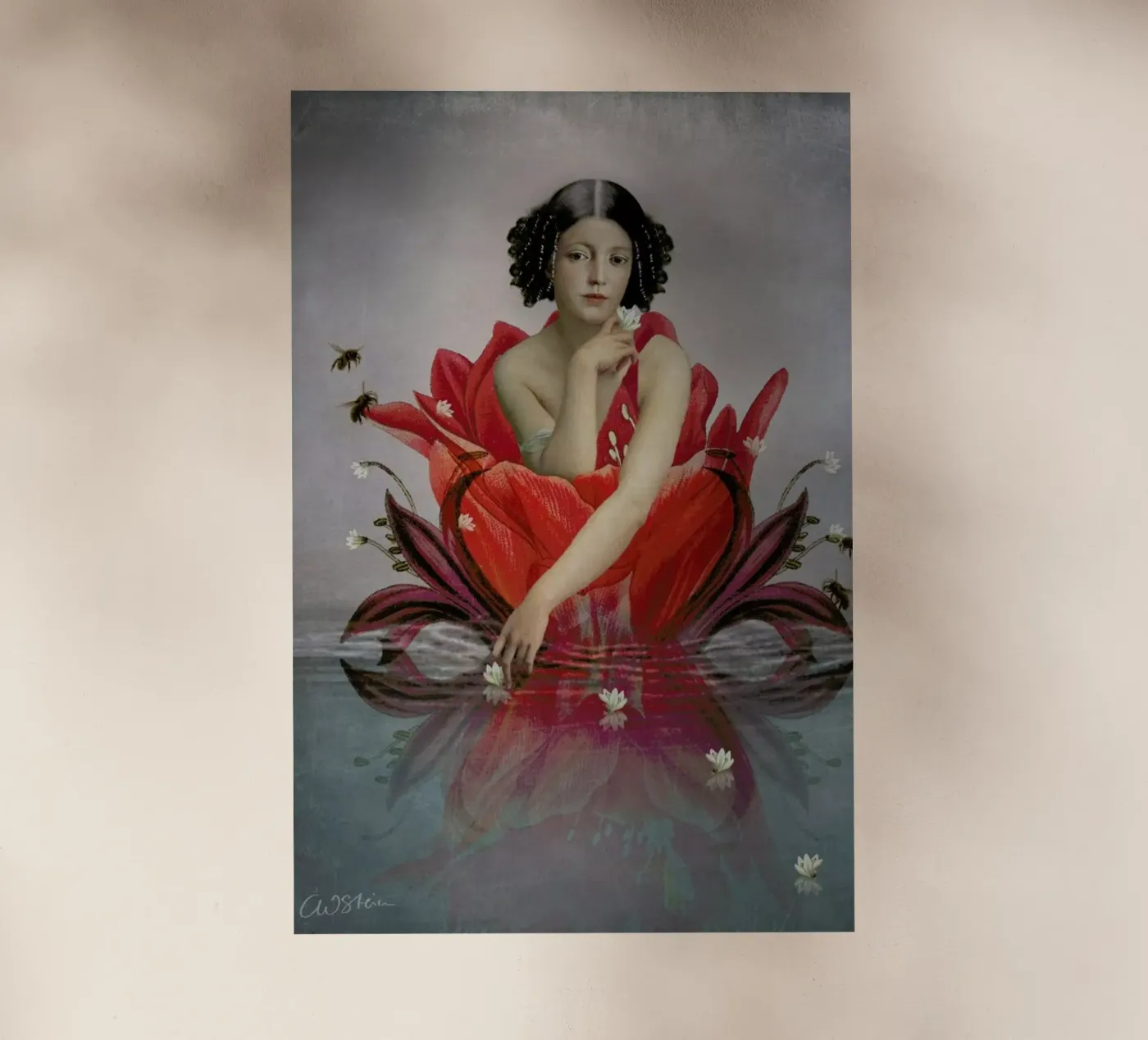 Floating Flower pellicola backlit da Catrin Welz-Stein