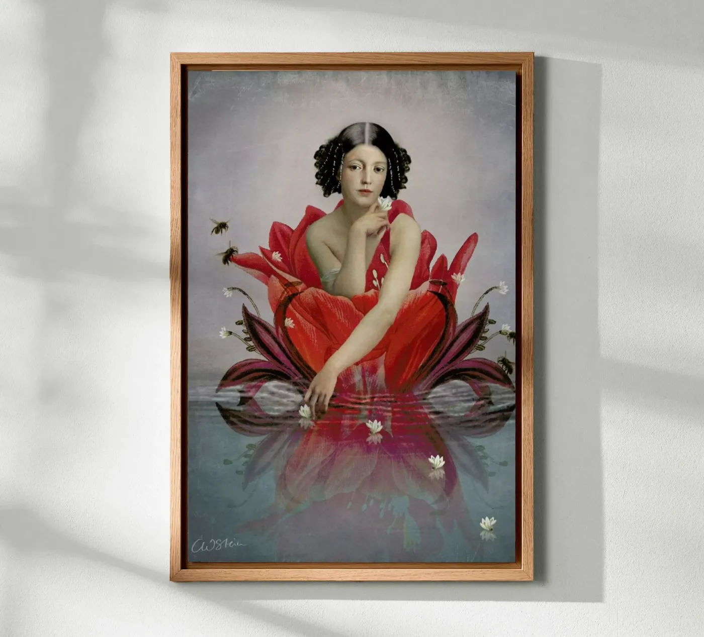 Floating Flower forex plate by Catrin Welz-Stein