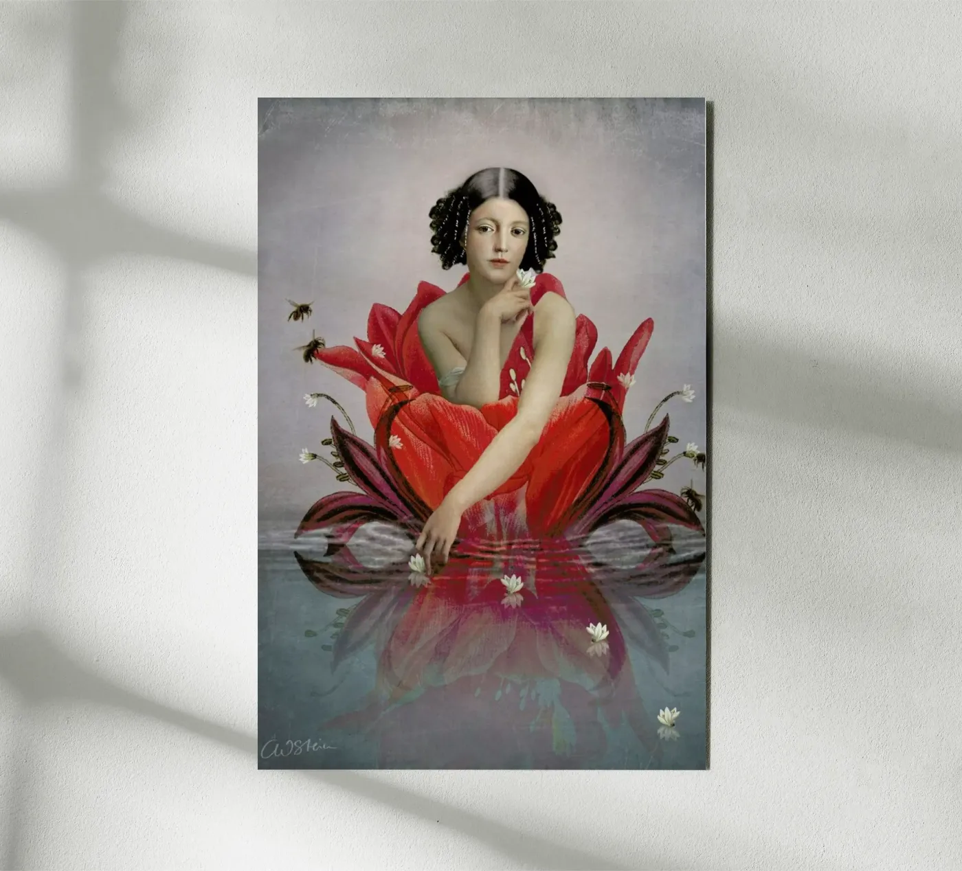 Floating Flower forex plate by Catrin Welz-Stein