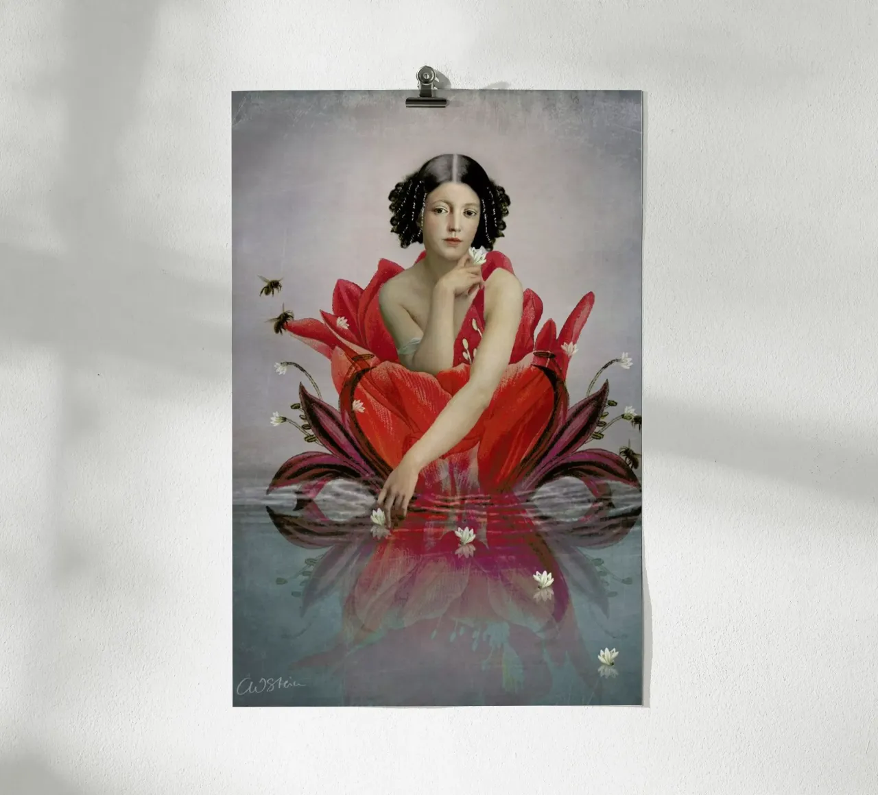 Floating Flower poster da Catrin Welz-Stein