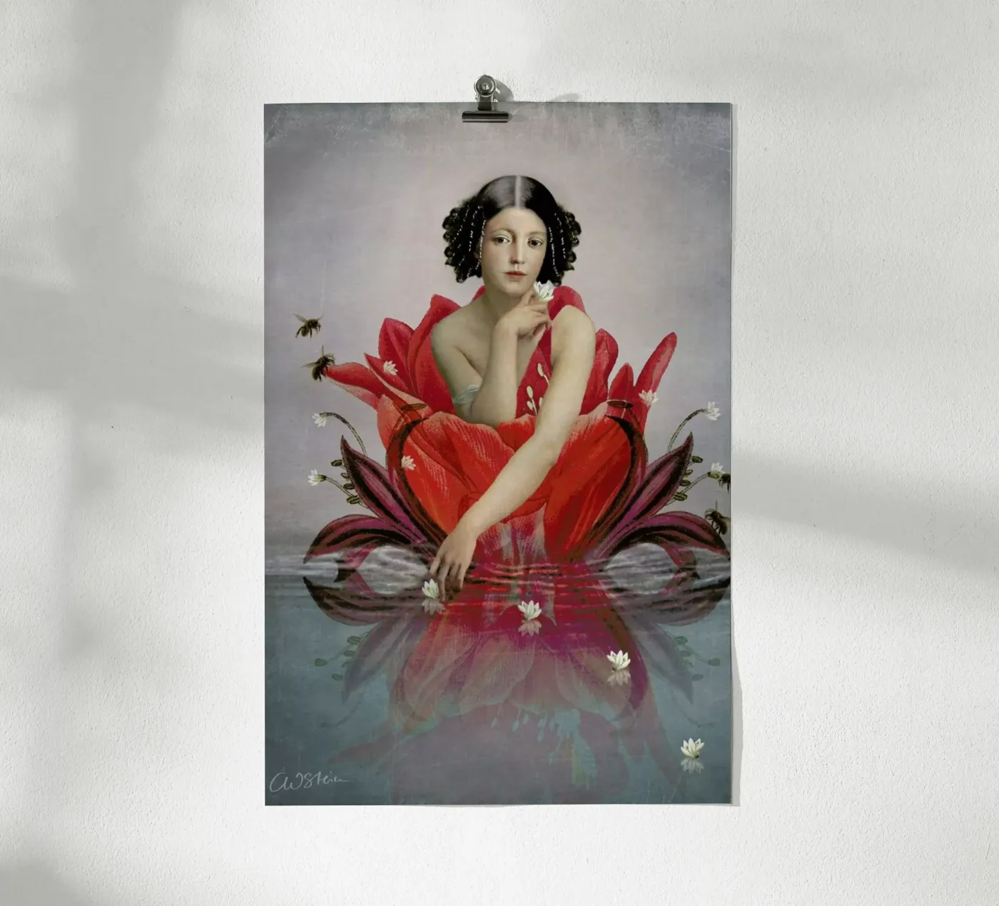 Floating Flower poster da Catrin Welz-Stein