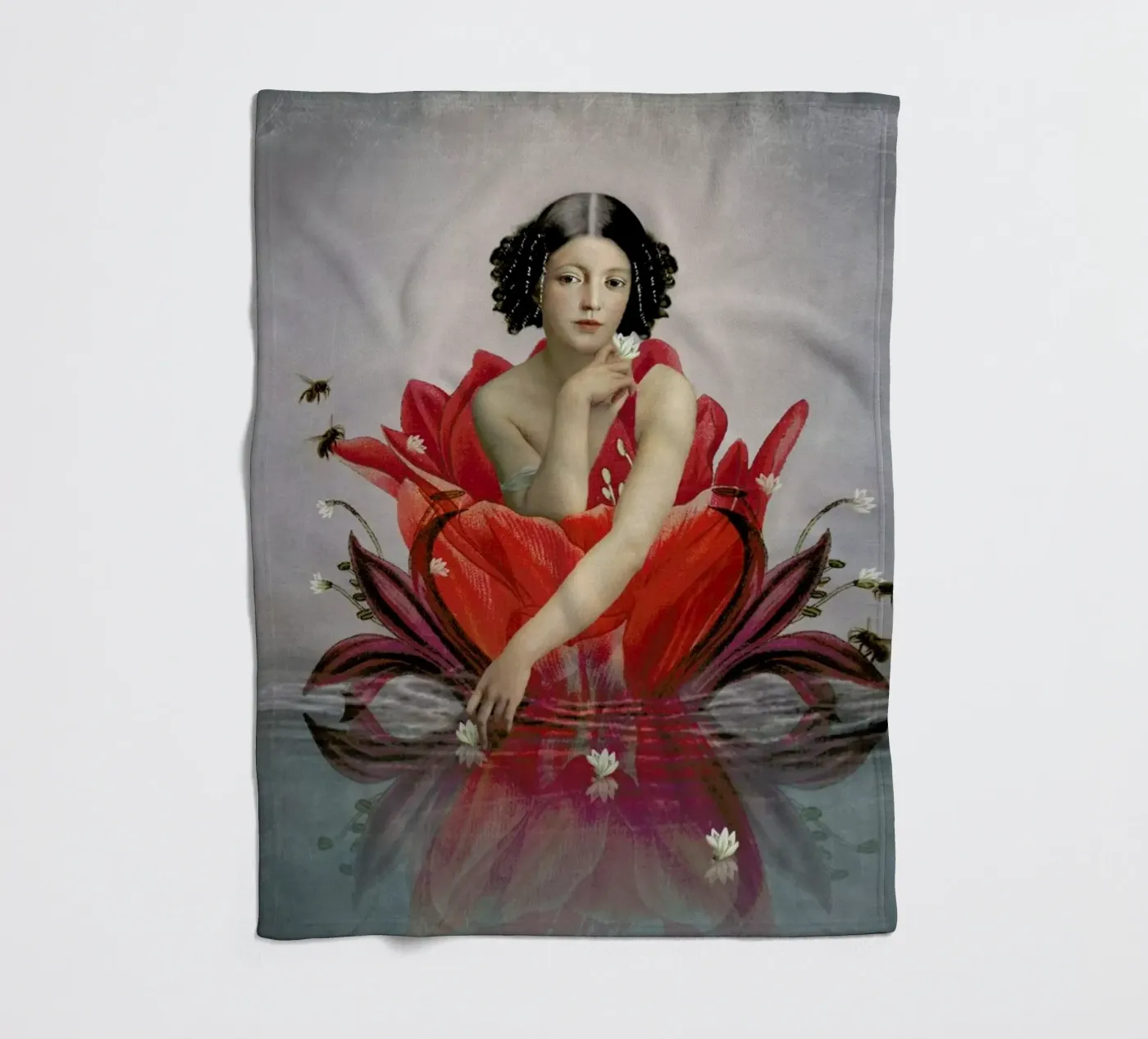 Floating Flower coperta in pile da Catrin Welz-Stein