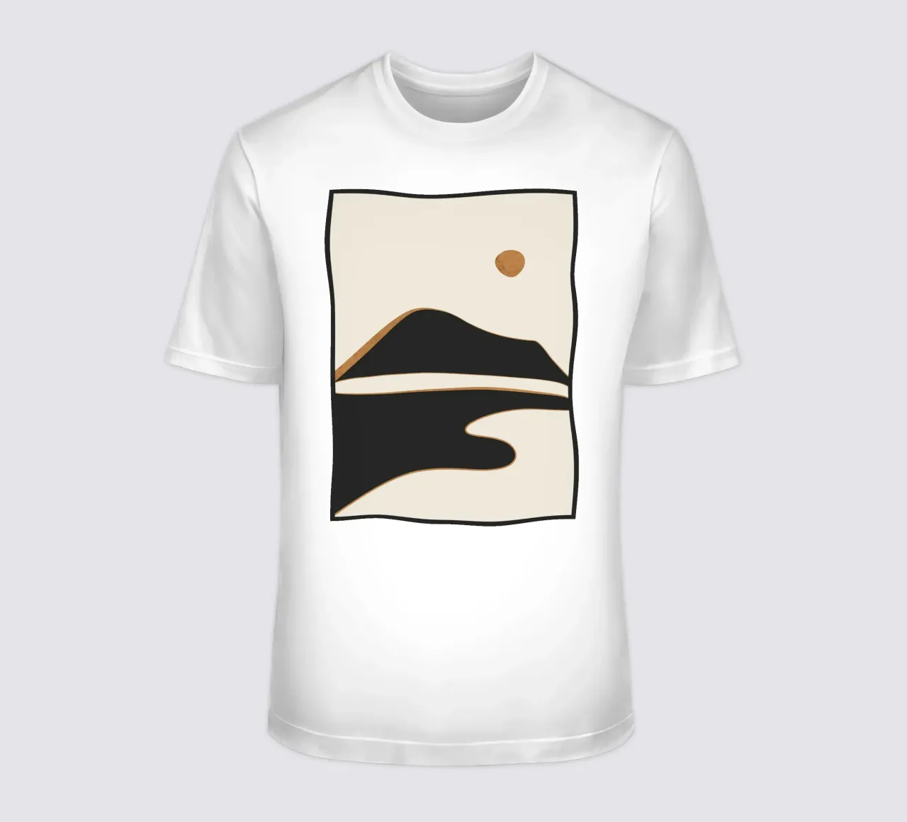 Paesaggio astratto minimalista 2 t-shirt da ThingDesign
