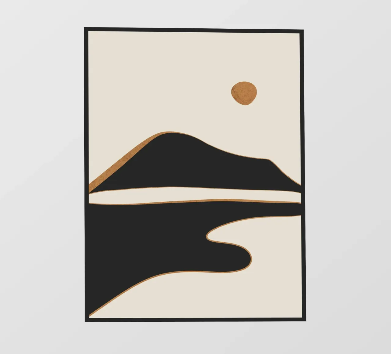 Paesaggio astratto minimalista 2 pellicola backlit da ThingDesign