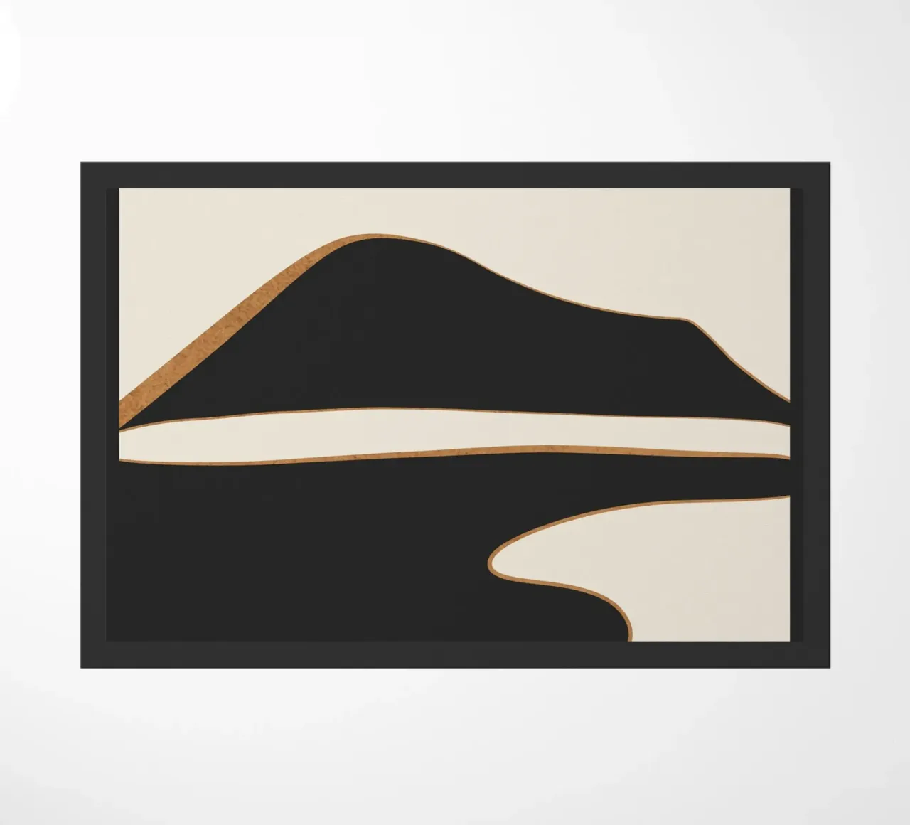 Paesaggio astratto minimalista 2 zerbino da ThingDesign