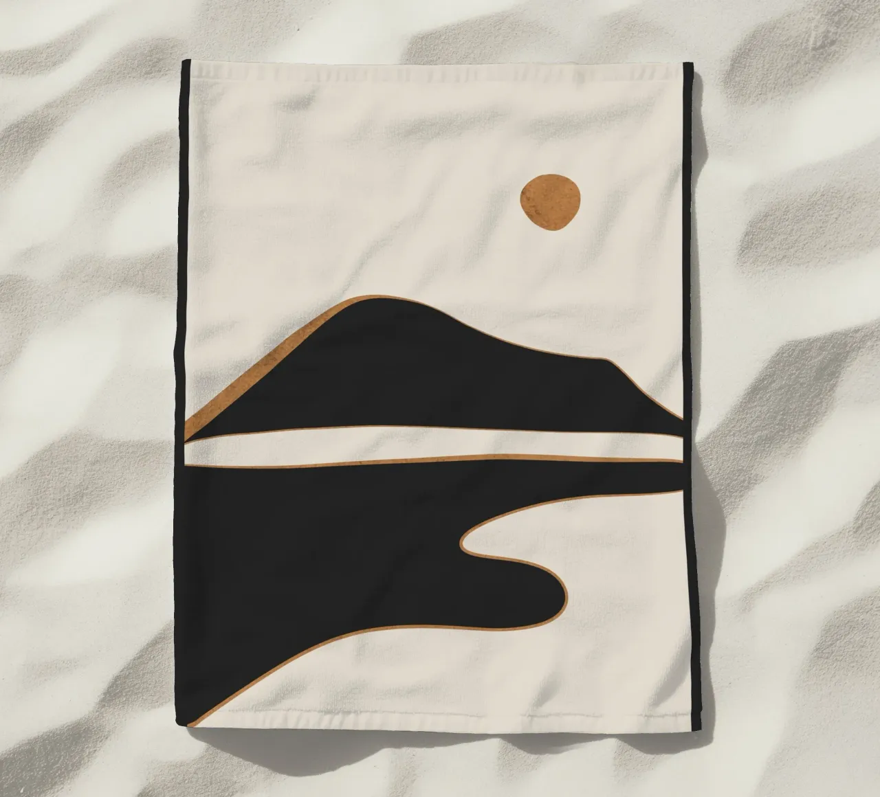 Paesaggio astratto minimalista 2 telo mare da ThingDesign