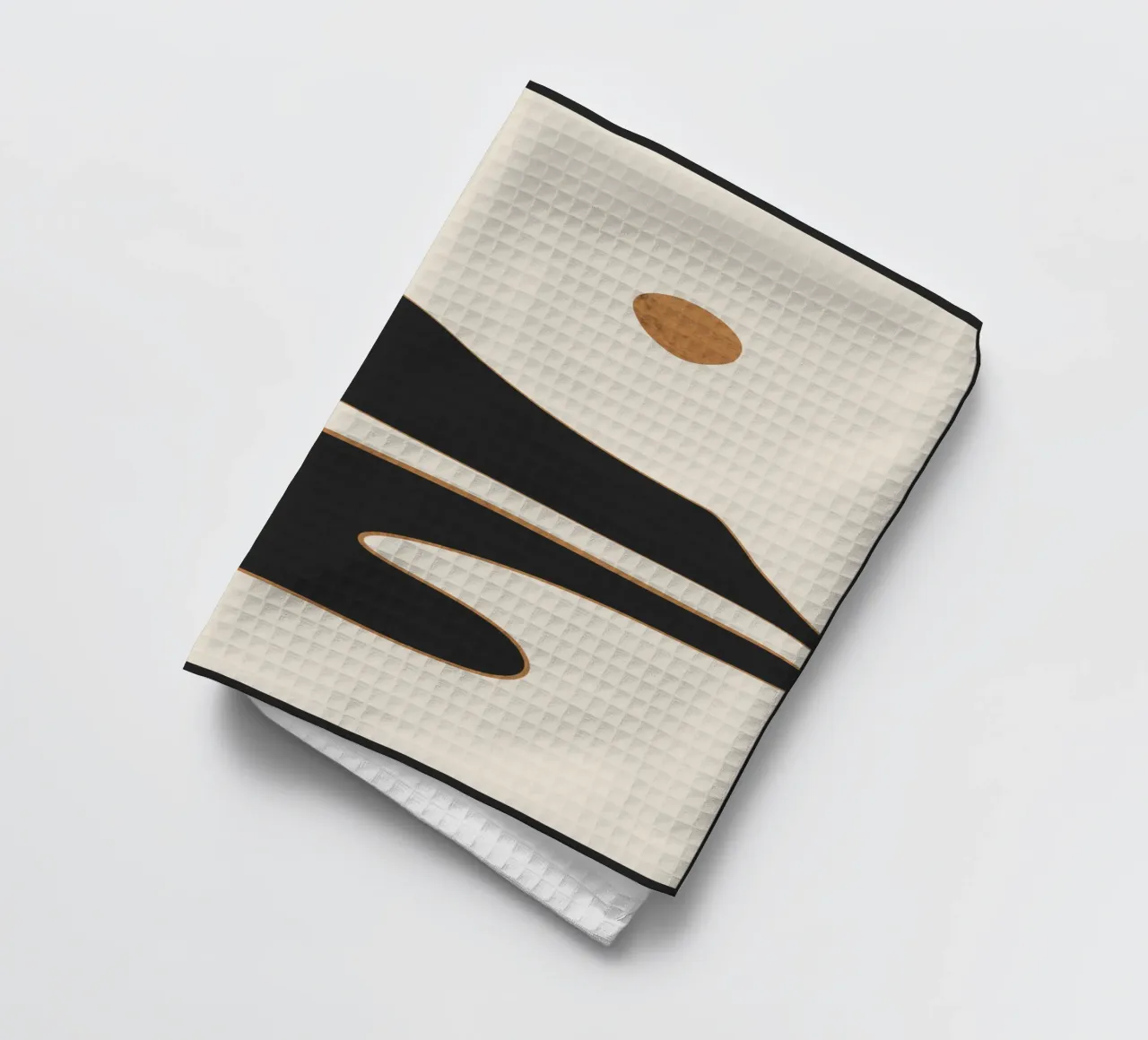 Paysage abstrait minimaliste 2 torchon de ThingDesign