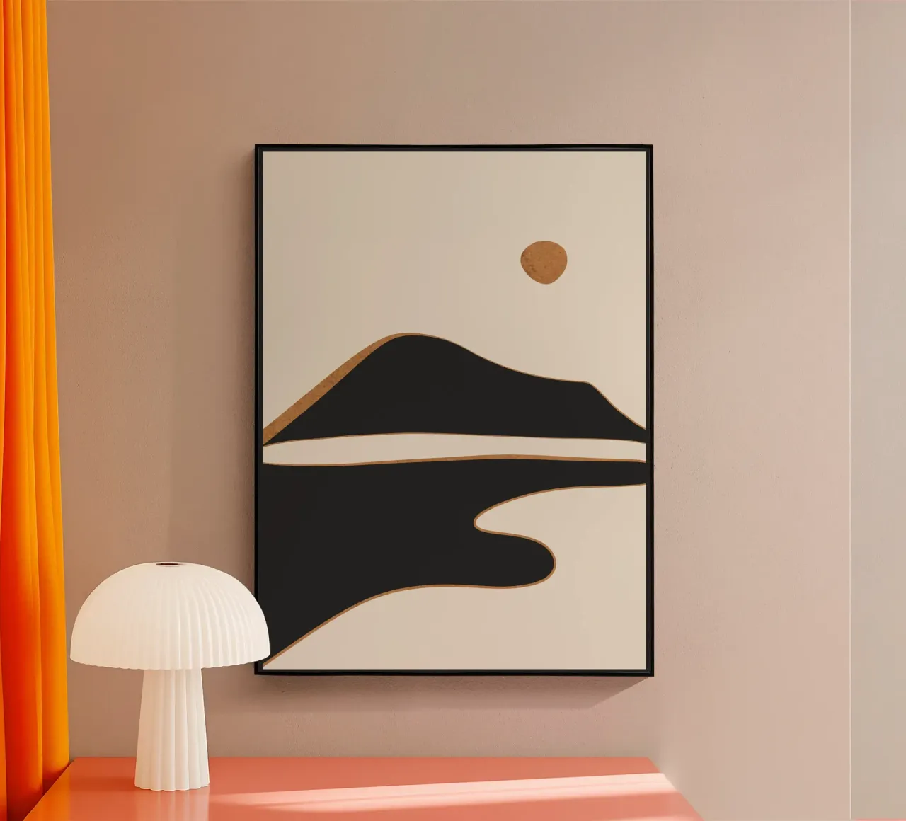 Paesaggio astratto minimalista 2 plexiglass da ThingDesign