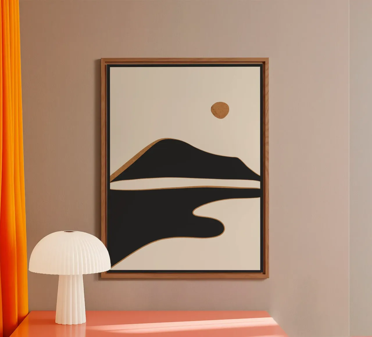 Paesaggio astratto minimalista 2 alluminio dibond da ThingDesign