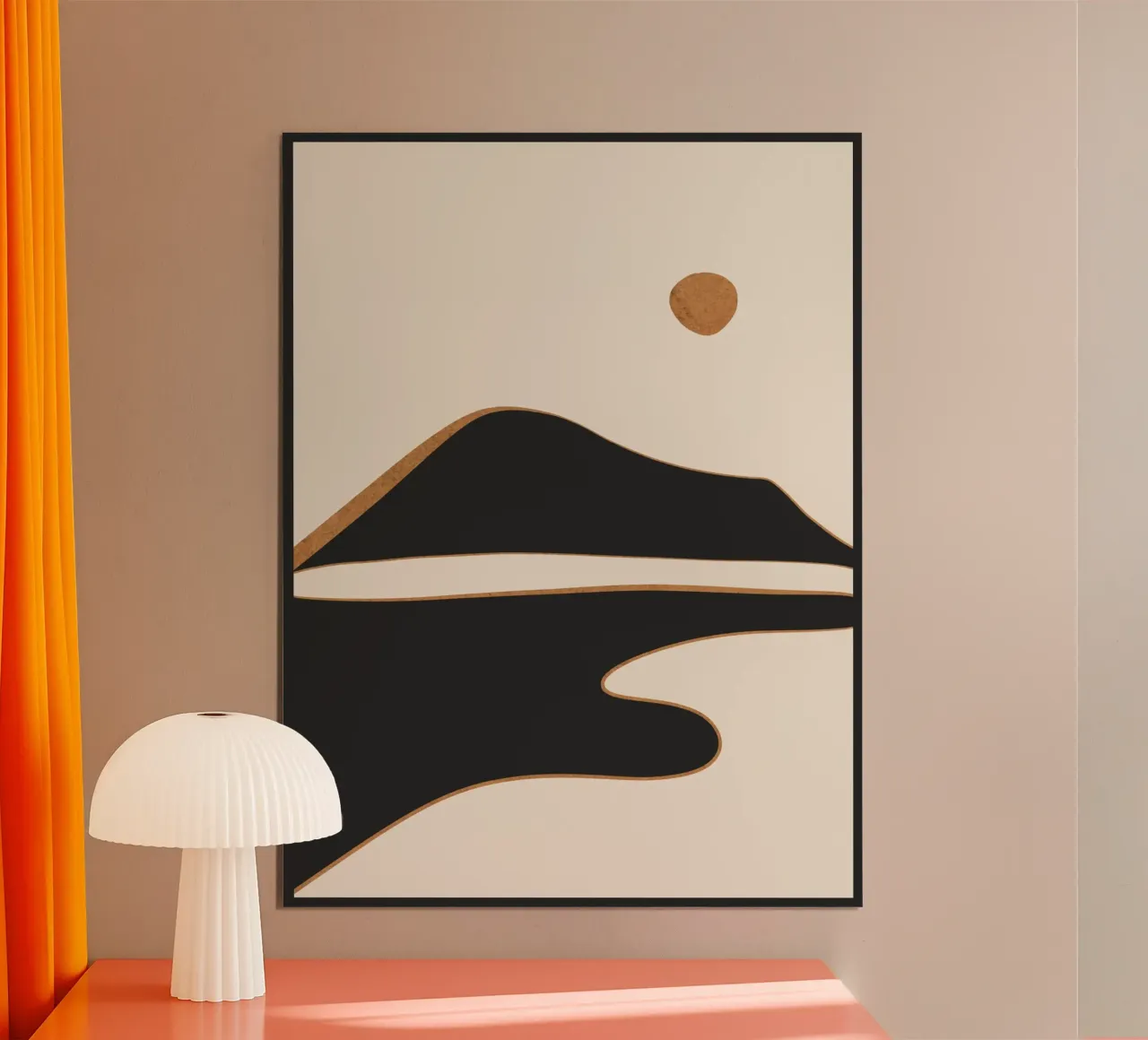 Paesaggio astratto minimalista 2 carta hahnemühle da ThingDesign