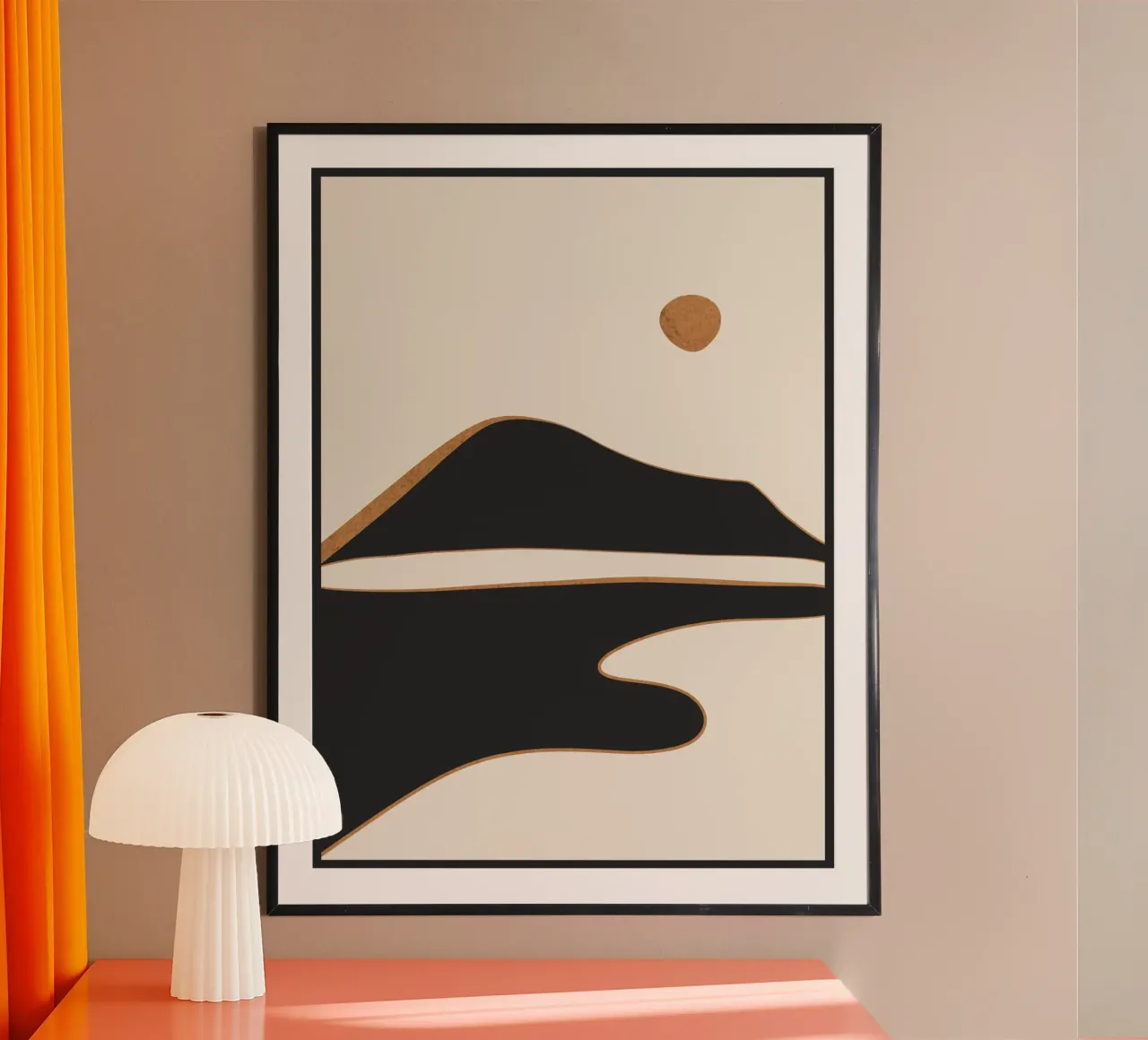 Paesaggio astratto minimalista 2 carta hahnemühle da ThingDesign